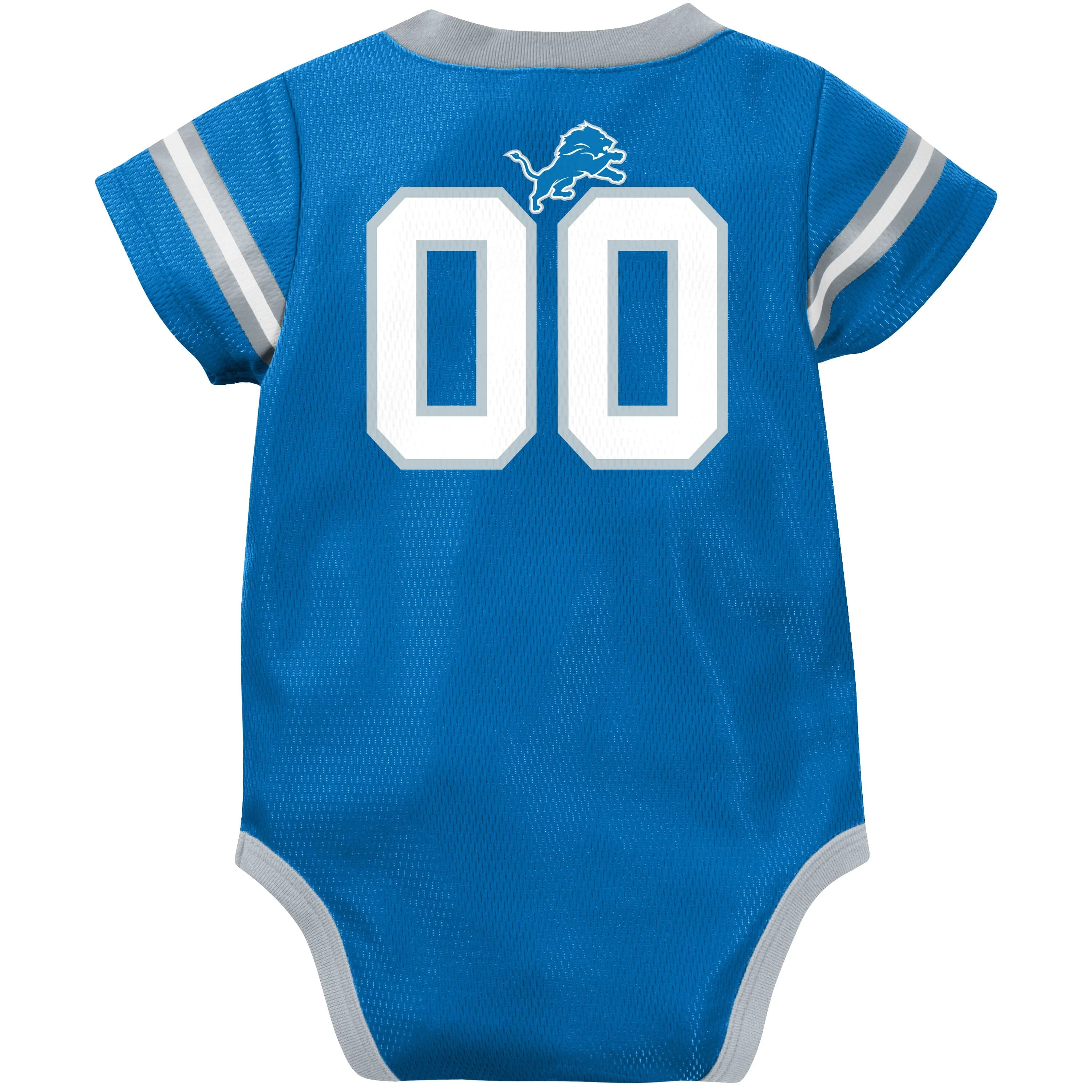 Baby Boys Detroit Lions Short Sleeve Jersey Bodysuit - Image 6