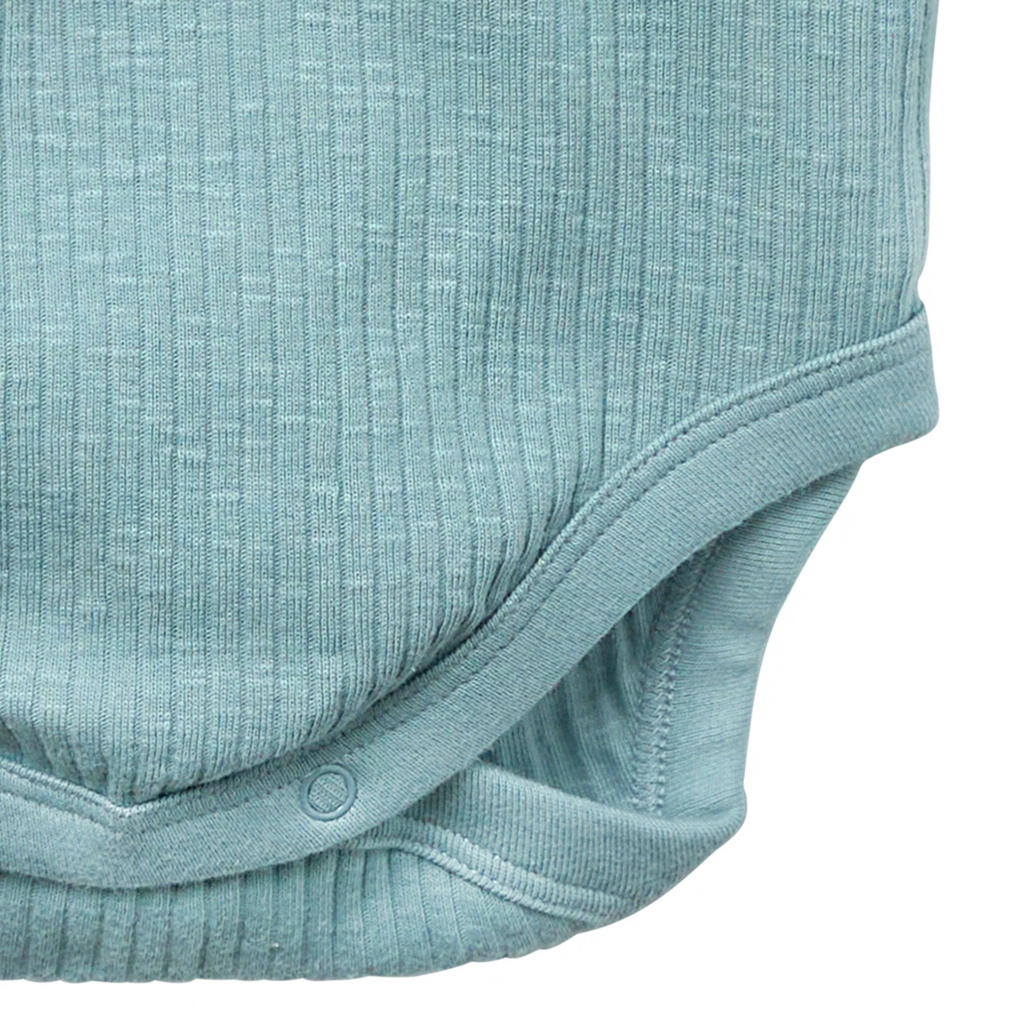 Baby Boys Teal Long Sleeve Bodysuit - Image 5