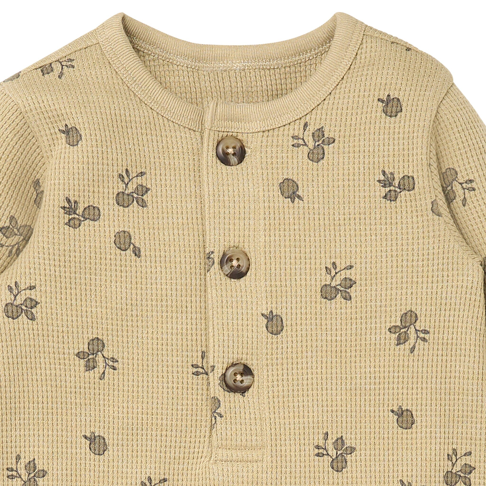 Baby Boys Apple Waffle Slouch Romper - Image 2