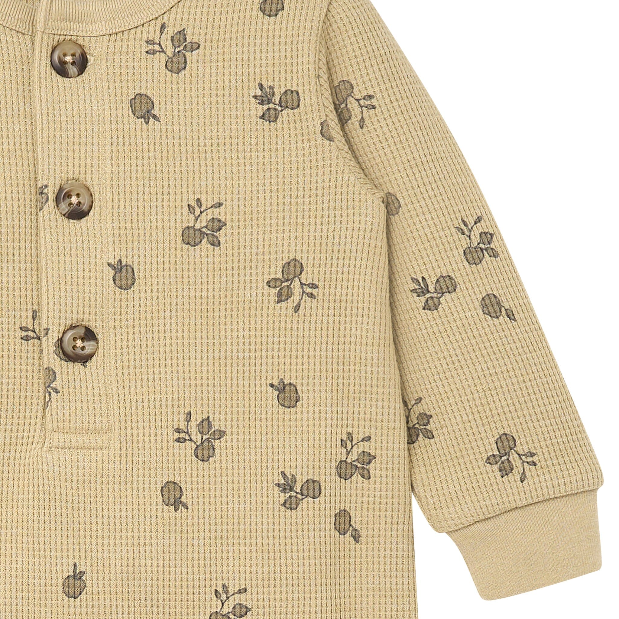 Baby Boys Apple Waffle Slouch Romper - Image 3