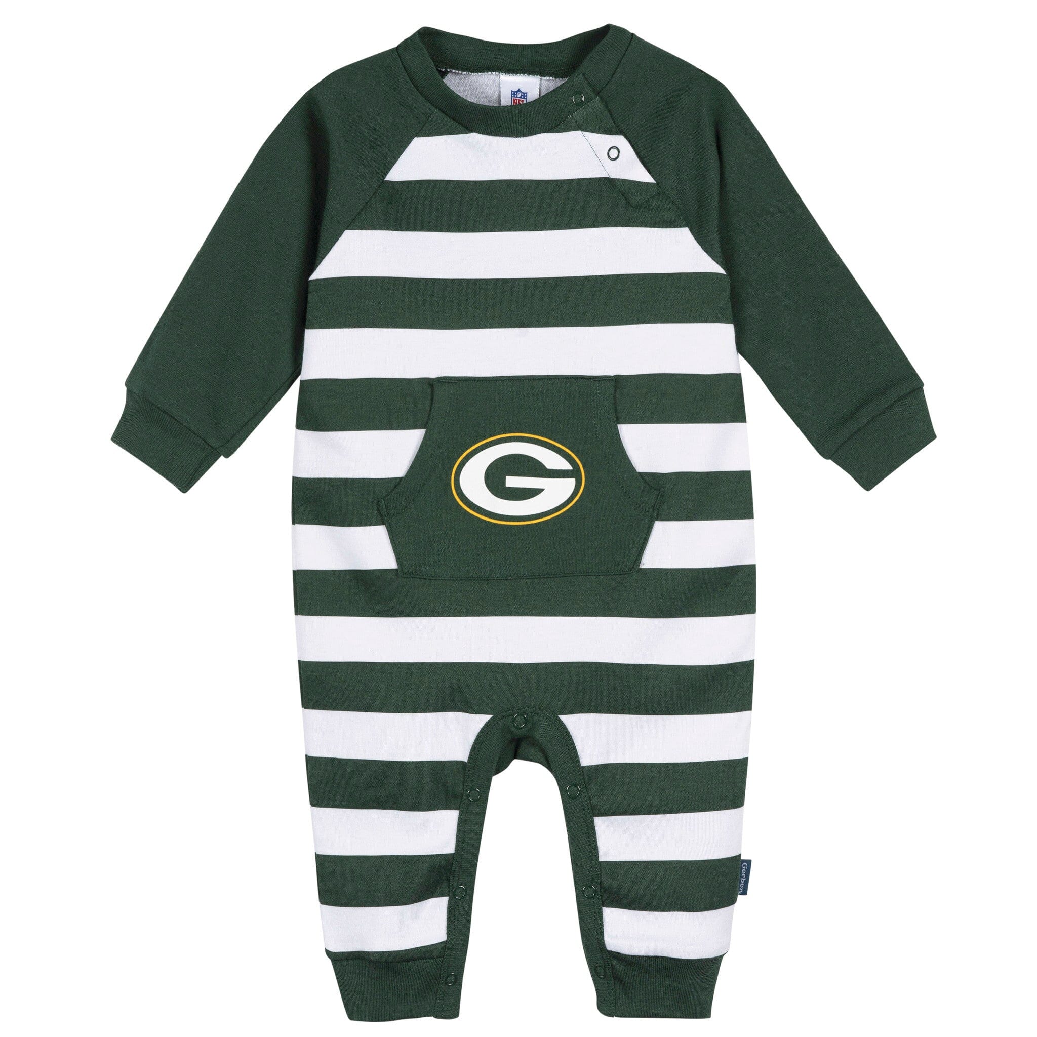 Baby Green Bay Packers Football Romper with Pocket