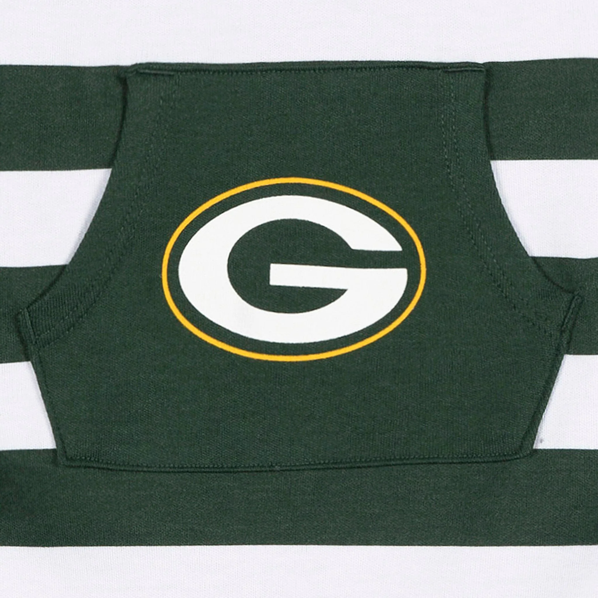 Baby Green Bay Packers Football Romper with Pocket - Image 3