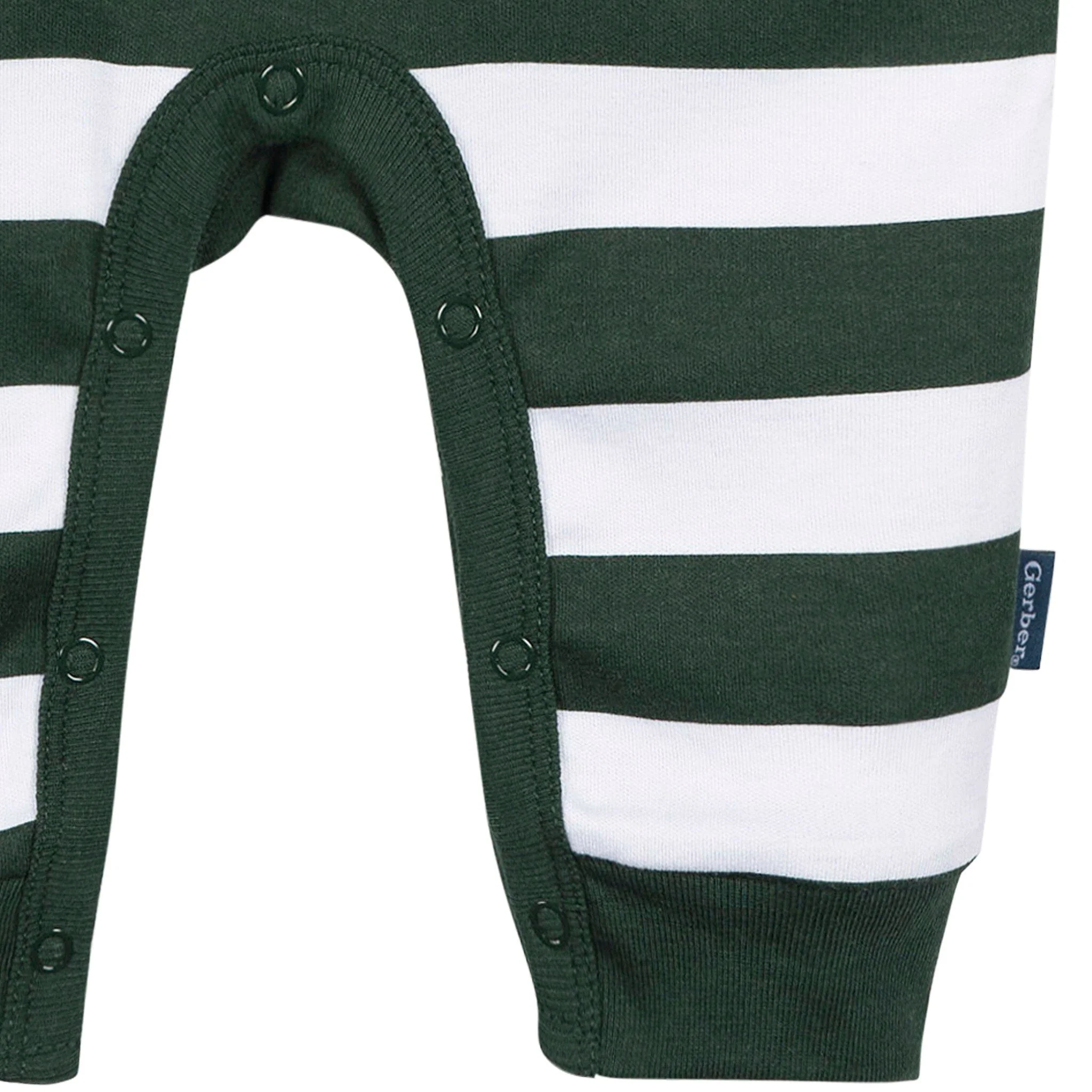 Baby Green Bay Packers Football Romper with Pocket - Image 4