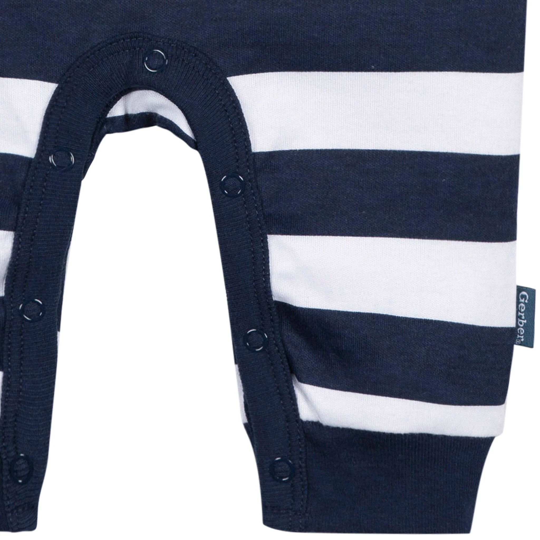 Baby New England Patriots Football Romper with Pocket - Image 4