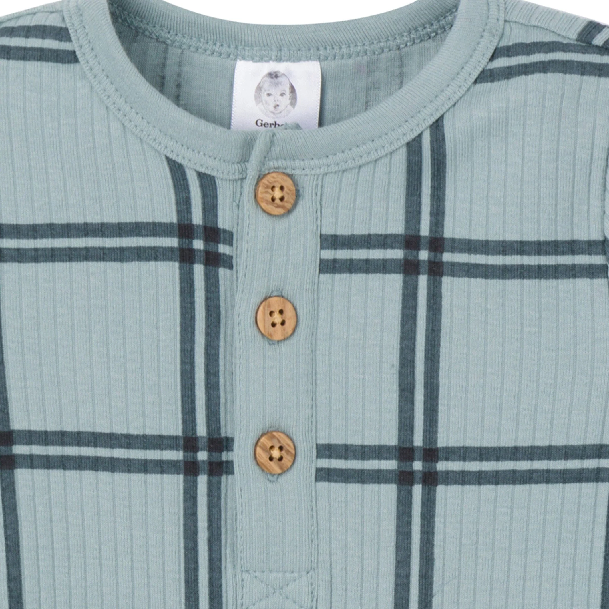 Baby Boys Plaid Romper - Image 2