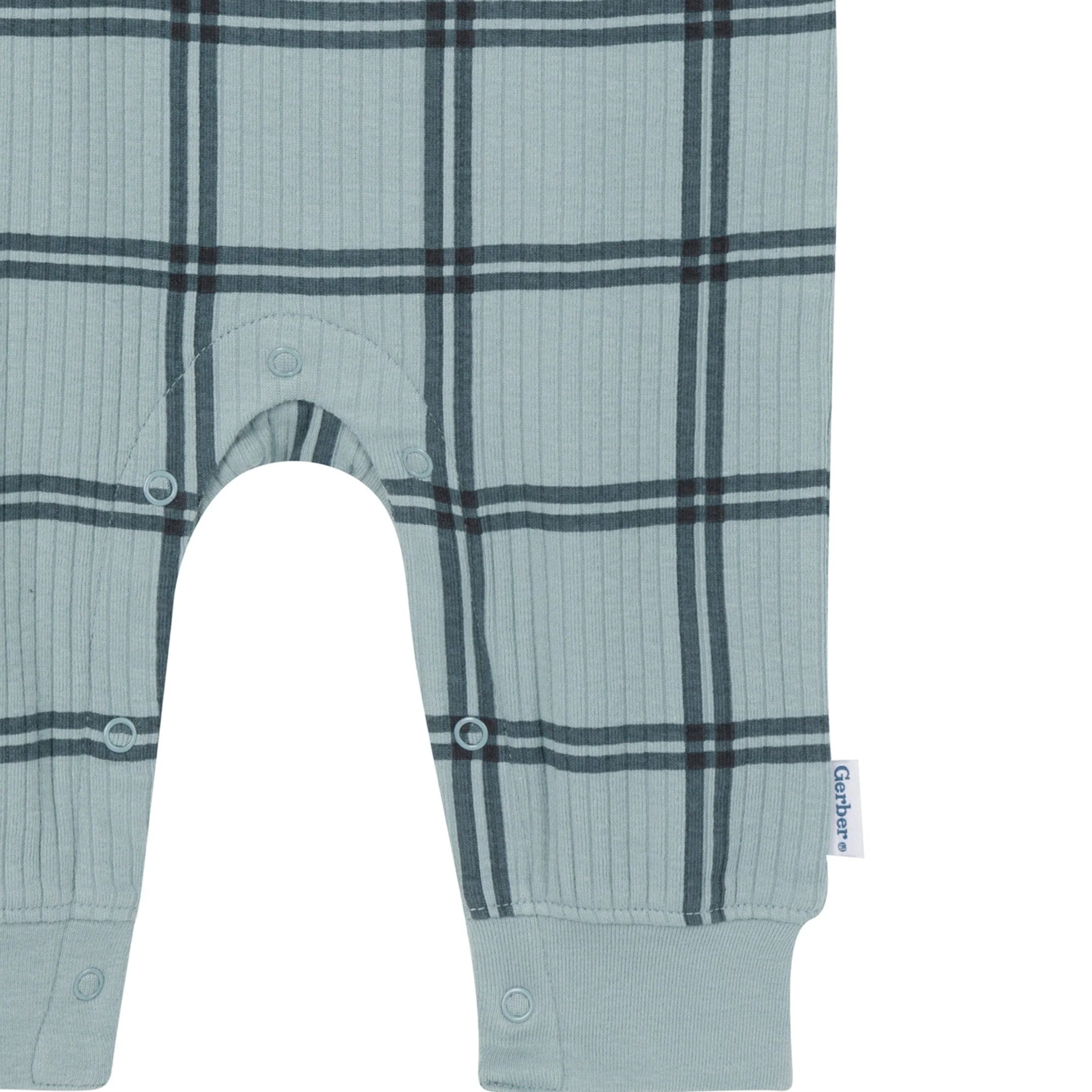 Baby Boys Plaid Romper - Image 4