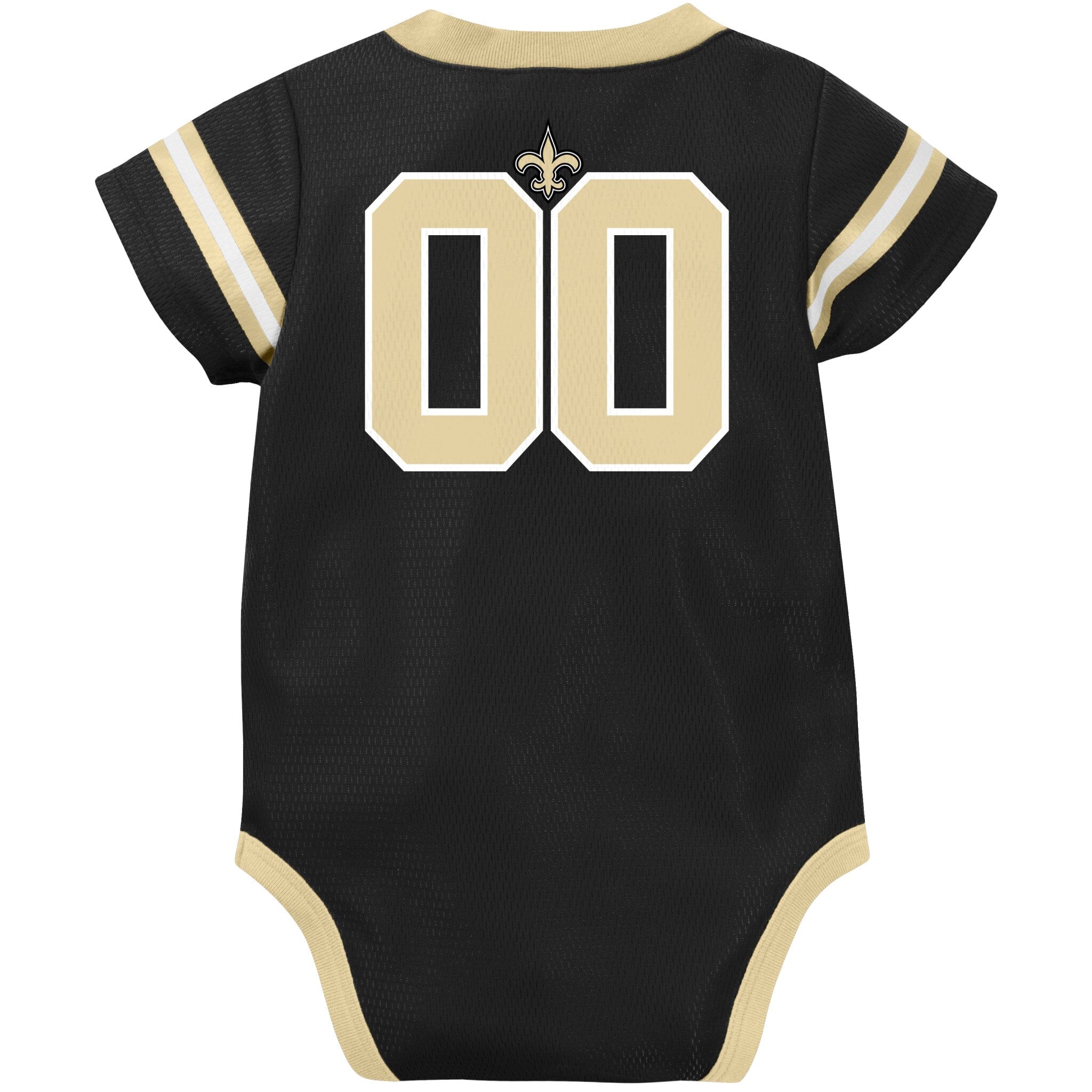 Baby Boys New Orleans Saints Short Sleeve Jersey Bodysuit - Image 5