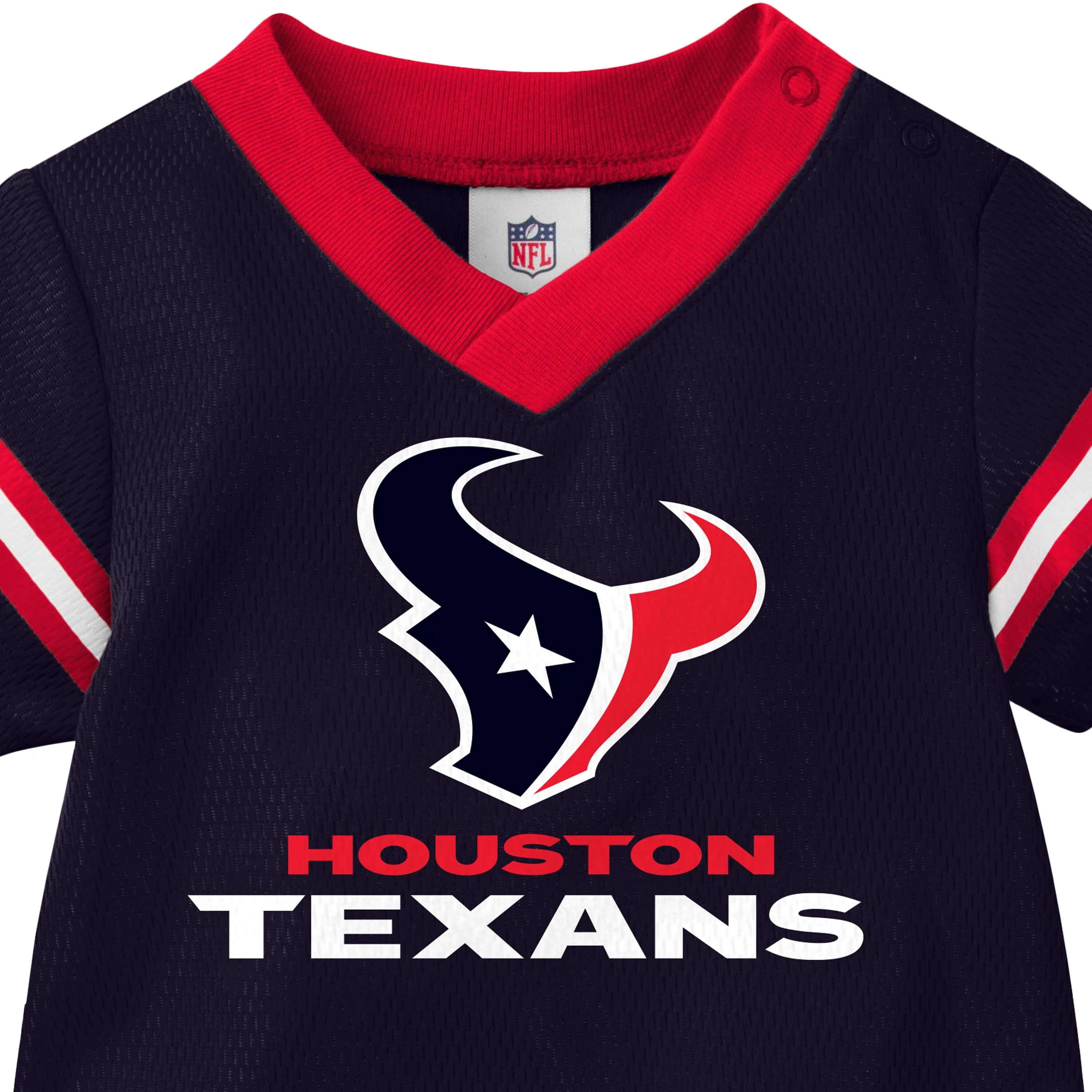 Baby Boys Houston Texans Short Sleeve Jersey Bodysuit - Image 4