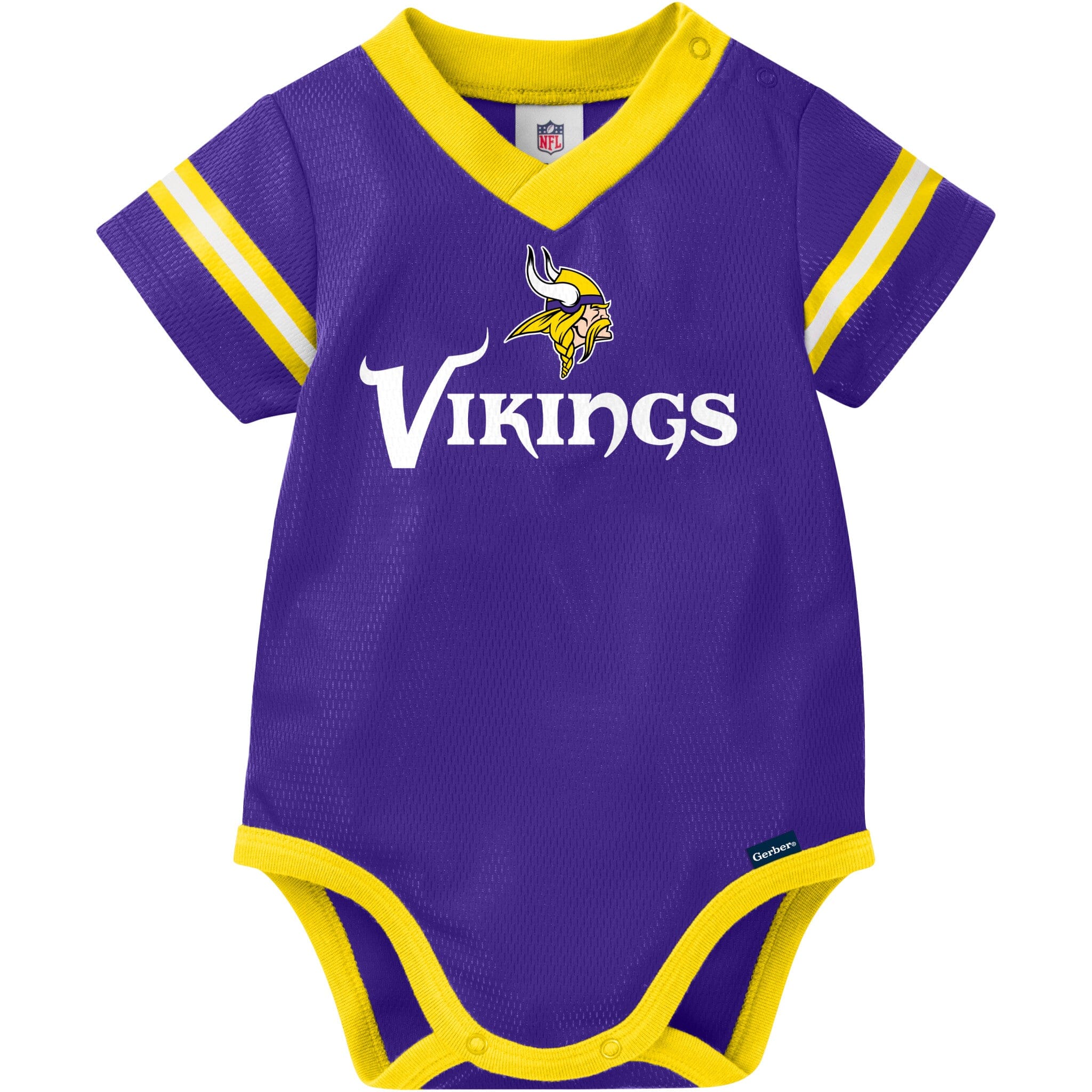 Baby Boys Minnesota Vikings Short Sleeve Jersey Bodysuit
