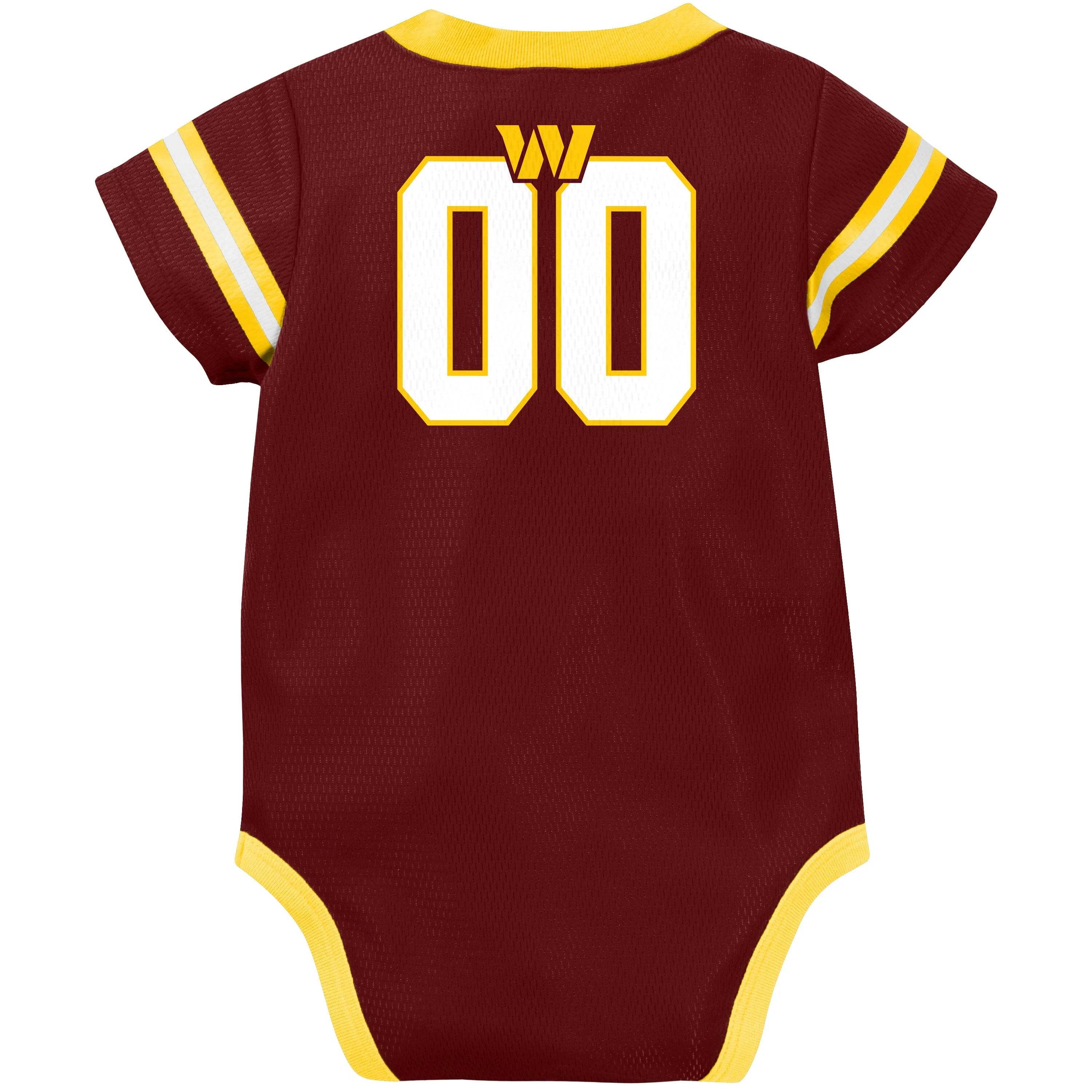 Baby Boys Washington Commanders Short Sleeve Jersey Bodysuit - Image 4