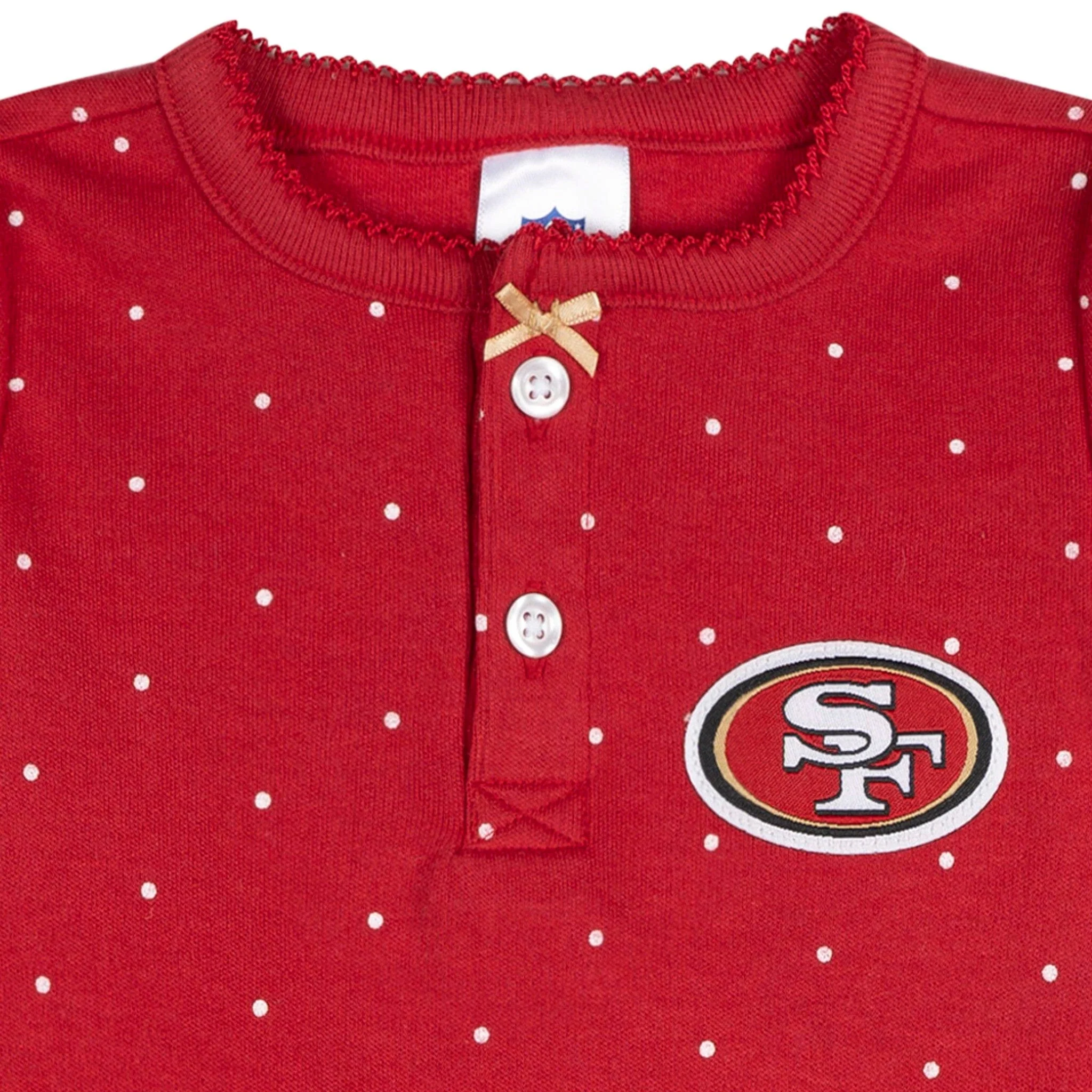 Baby Girls San Francisco 49ers Romper - Image 2