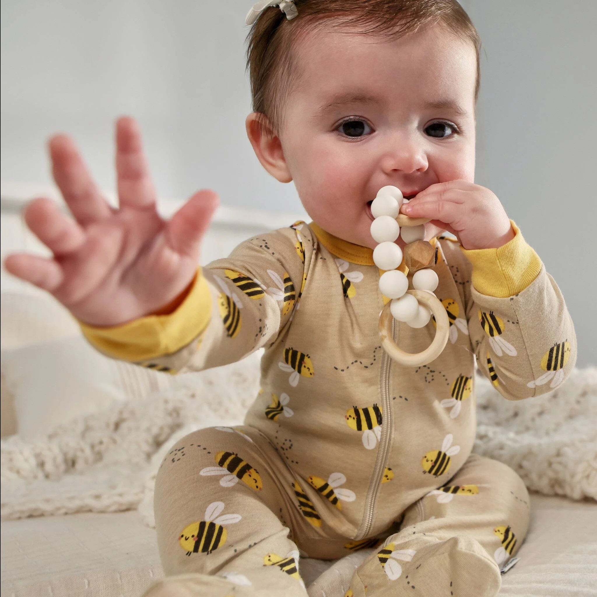 Baby Girls Busy Bees Sleep 'N Play - Image 4