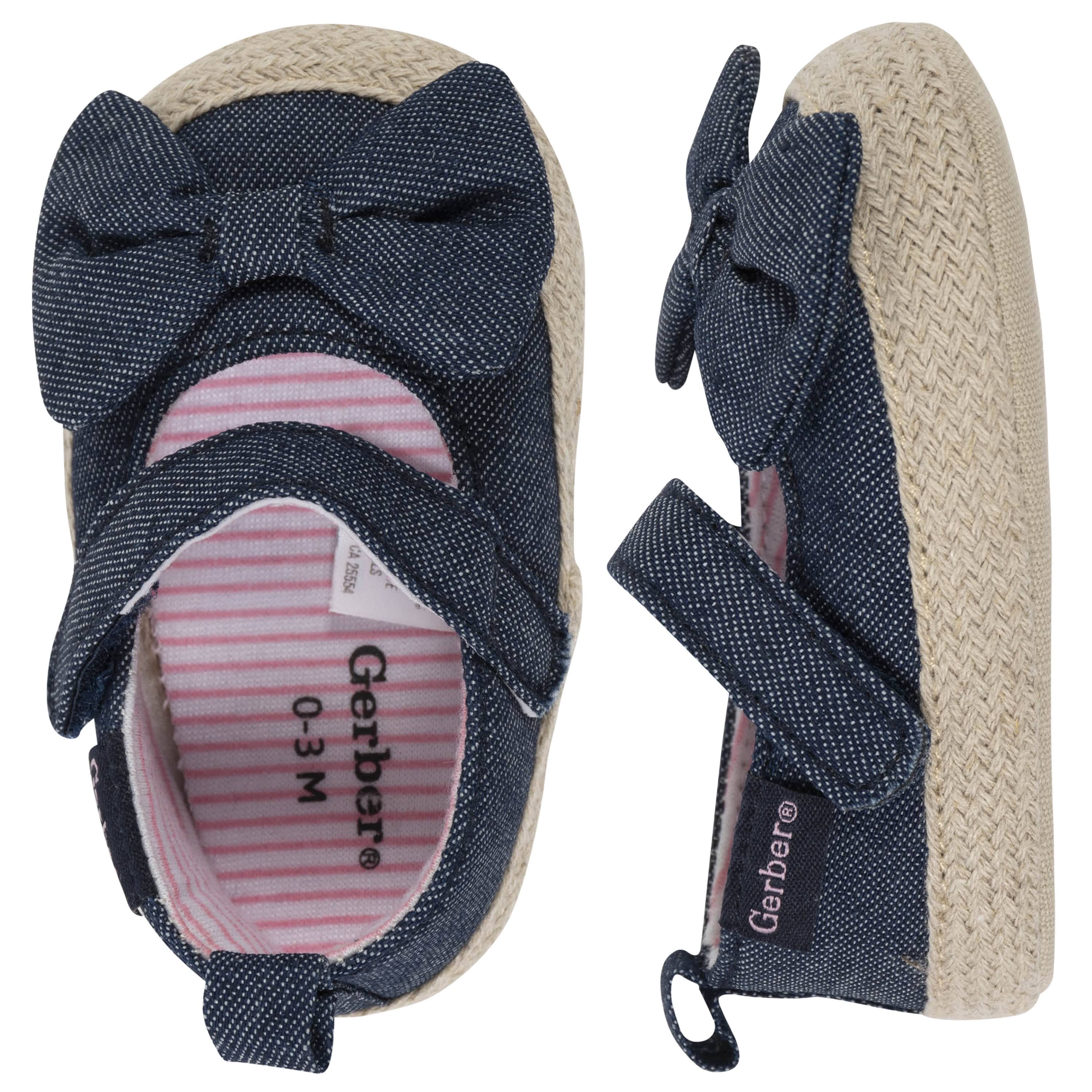Baby Girls Navy Chambray Shoes - Image 3
