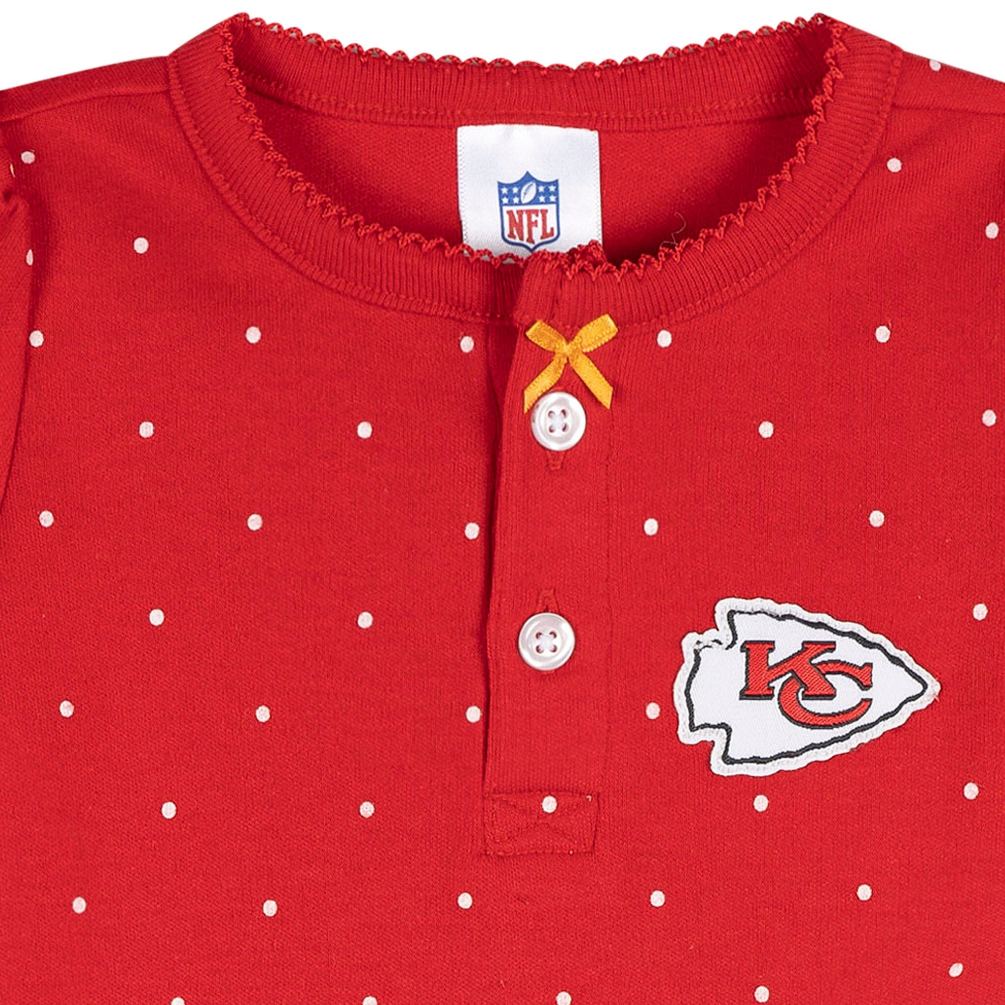 Baby Girls Kansas City Chiefs Romper - Image 5