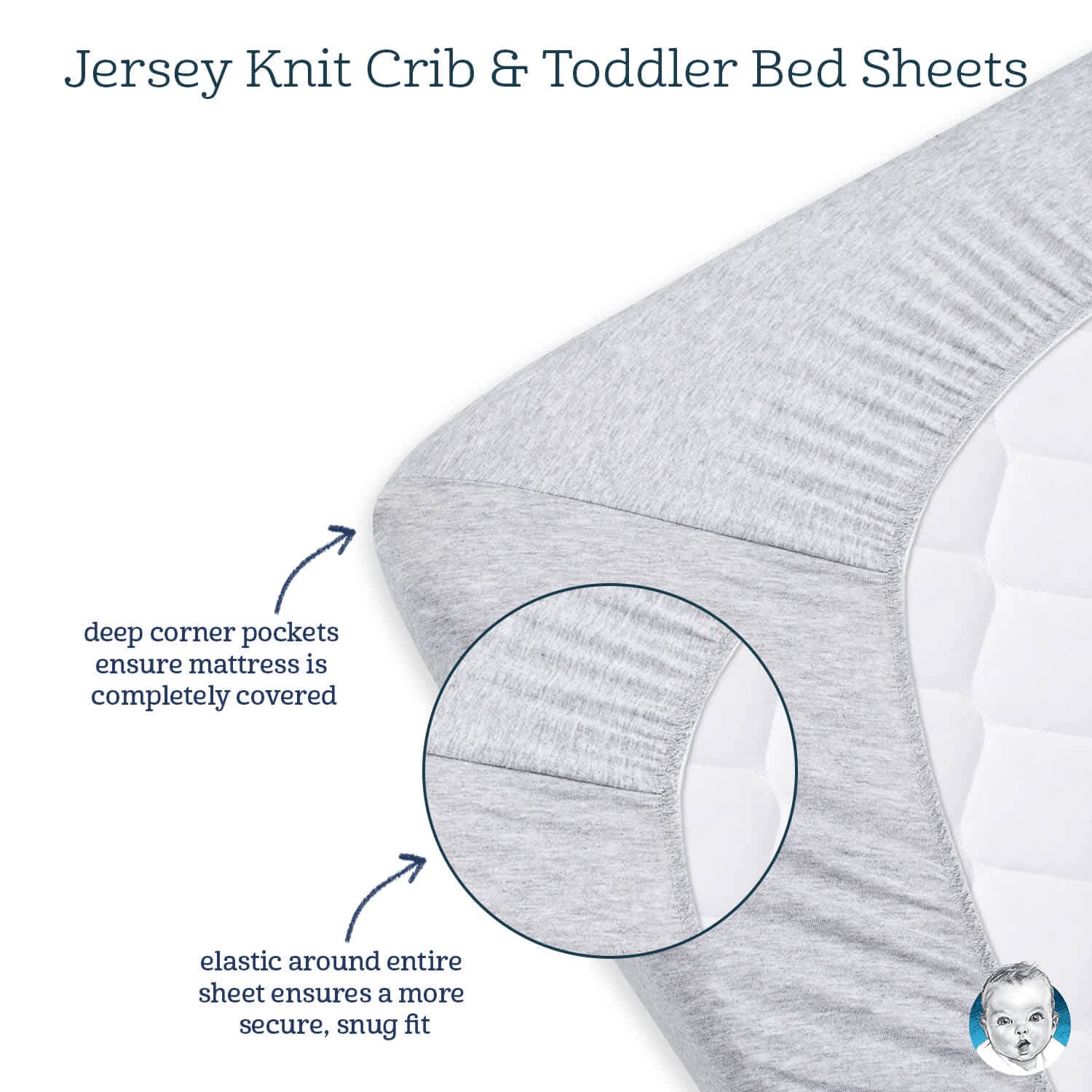 Girls Elephants Fitted Crib Sheet - Image 4