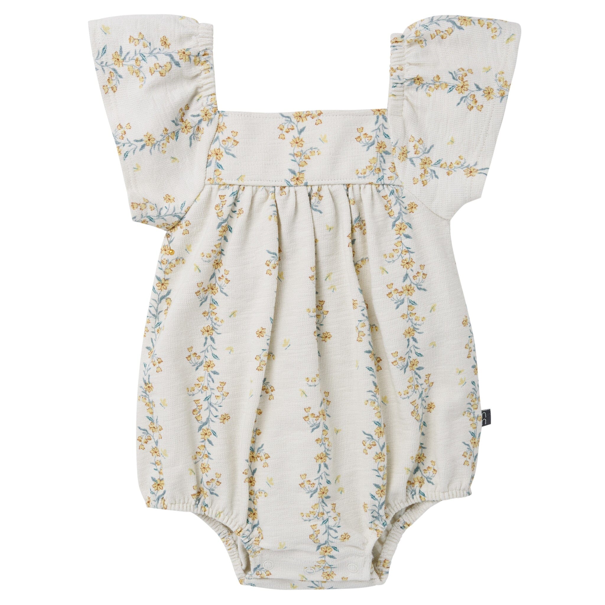 Baby Girls Floral Vines Bubble Romper