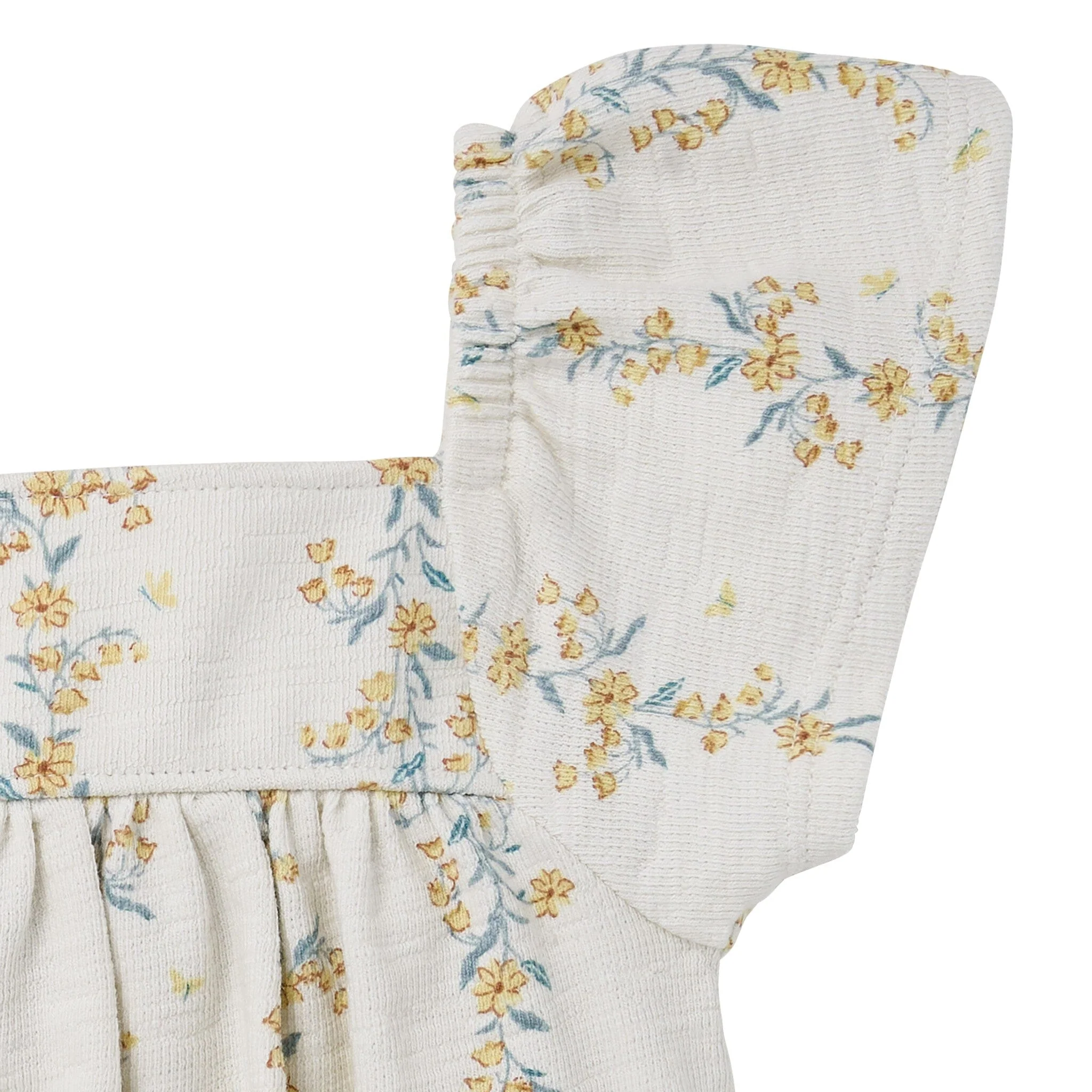 Baby Girls Floral Vines Bubble Romper - Image 3