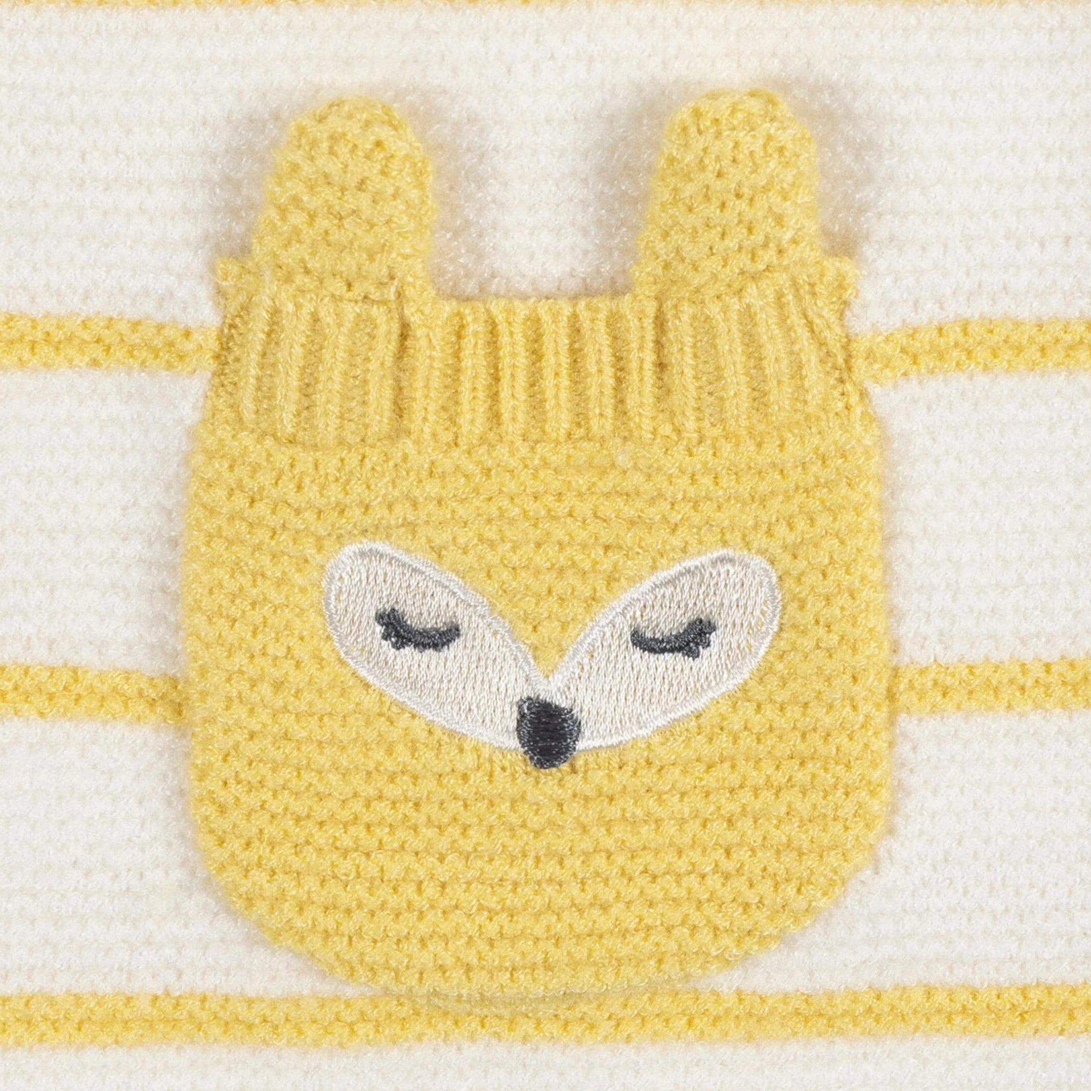 Baby Girls Fox Sweater Knit Romper - Image 3