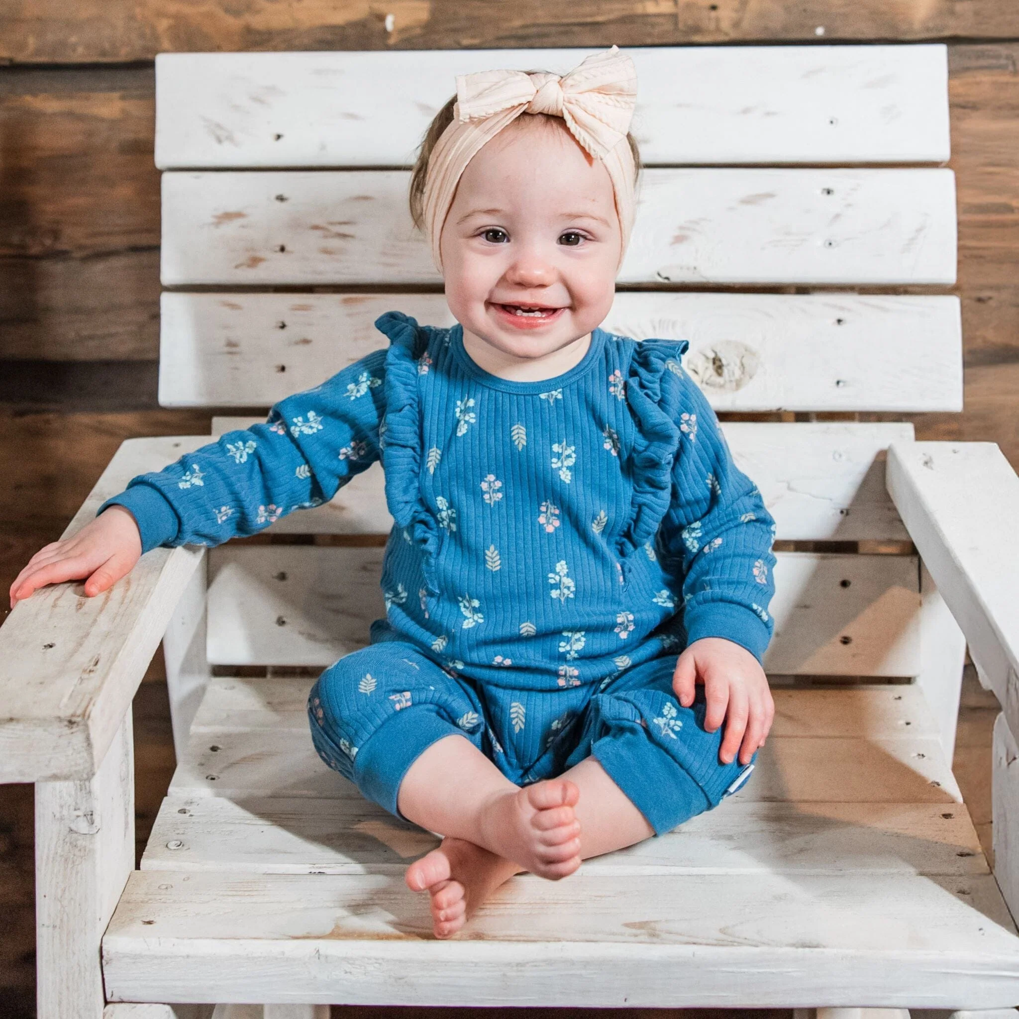 Baby Girls Garden Floral Romper - Image 2