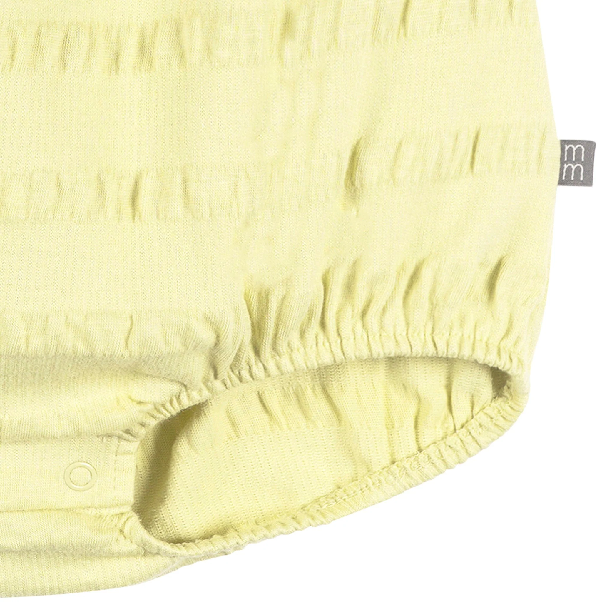 Baby Girls Light Yellow Bubble Romper - Image 4