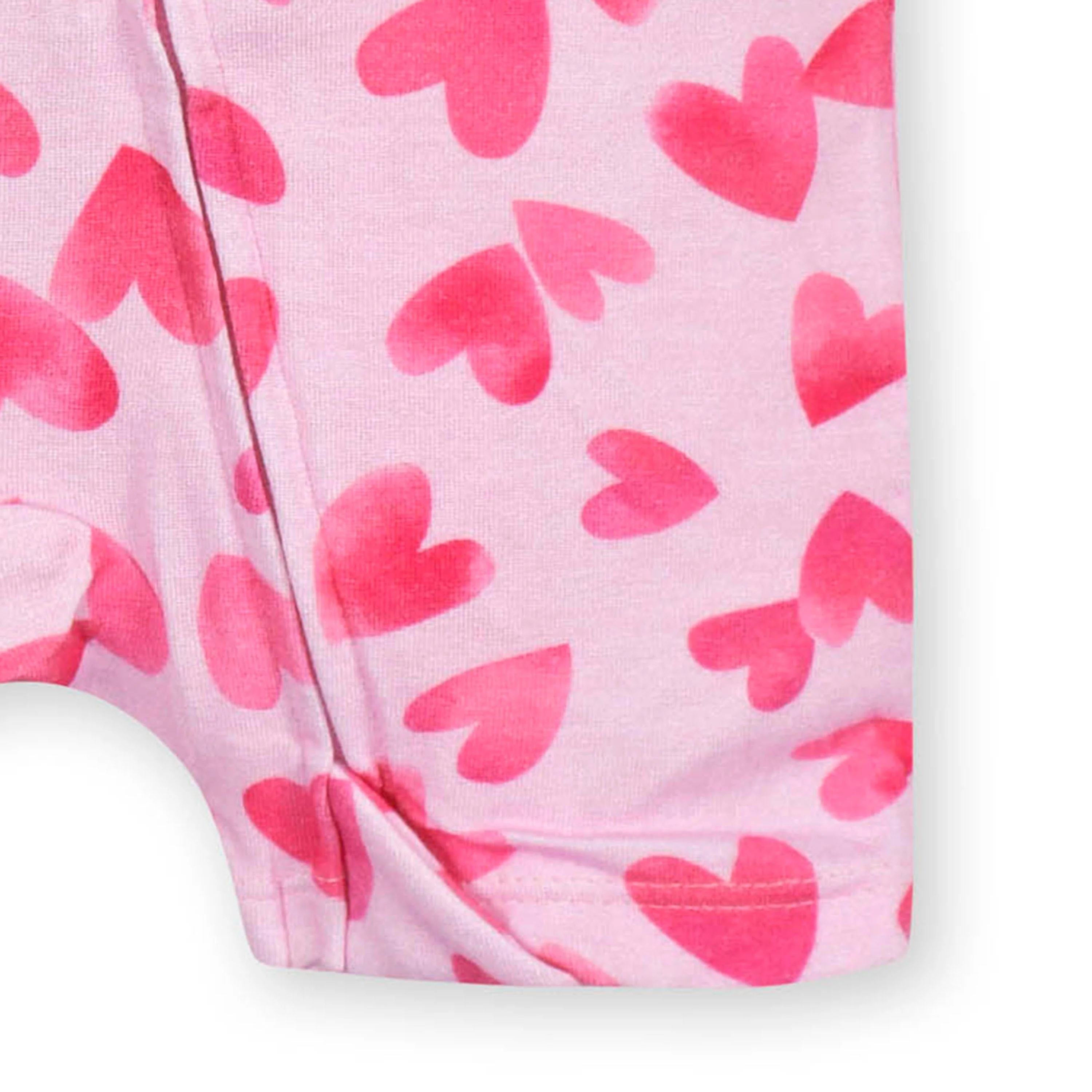 Baby Girls Heartfelt Buttery Soft Viscose Made from Eucalyptus Snug Fit Romper - Image 4