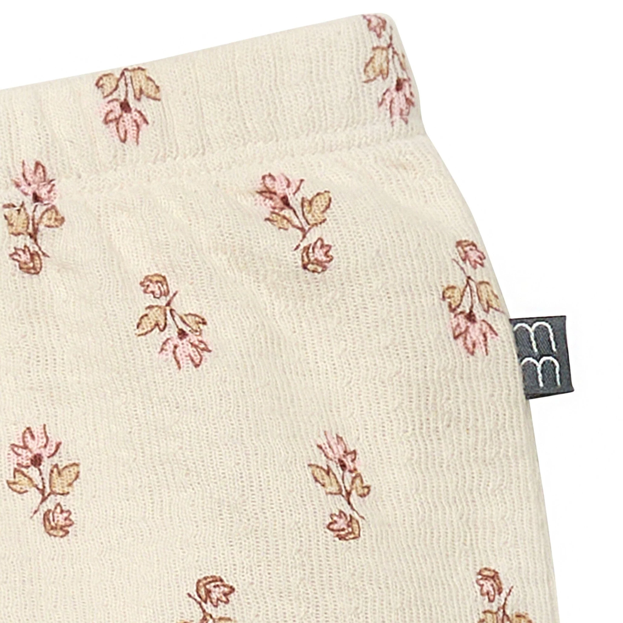 Baby Girls Beige Flowers Harem Pants - Image 3