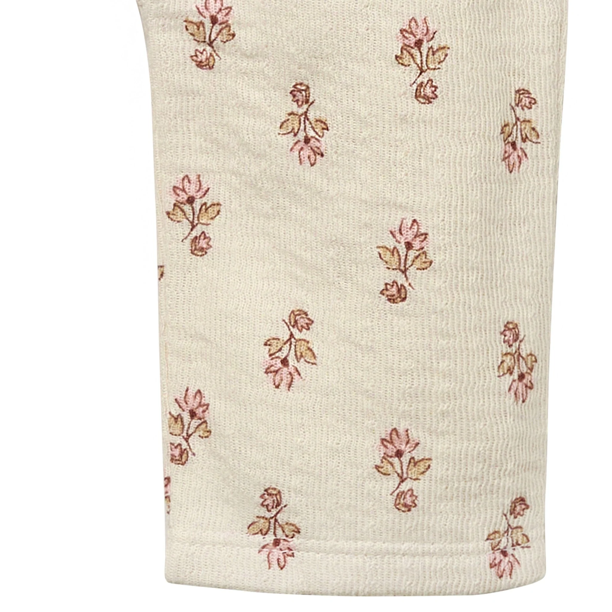 Baby Girls Beige Flowers Harem Pants - Image 4