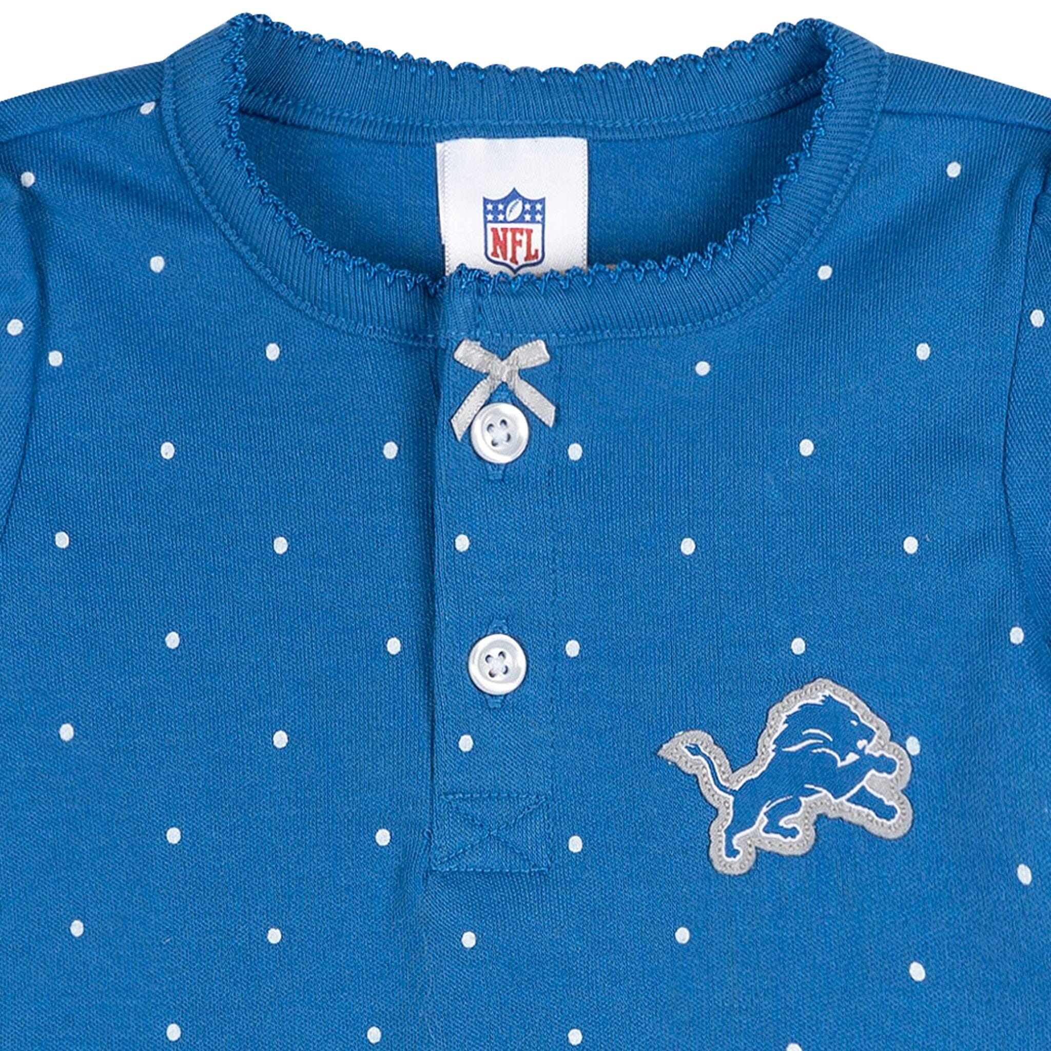 Baby Girls Detroit Lions Romper - Image 2