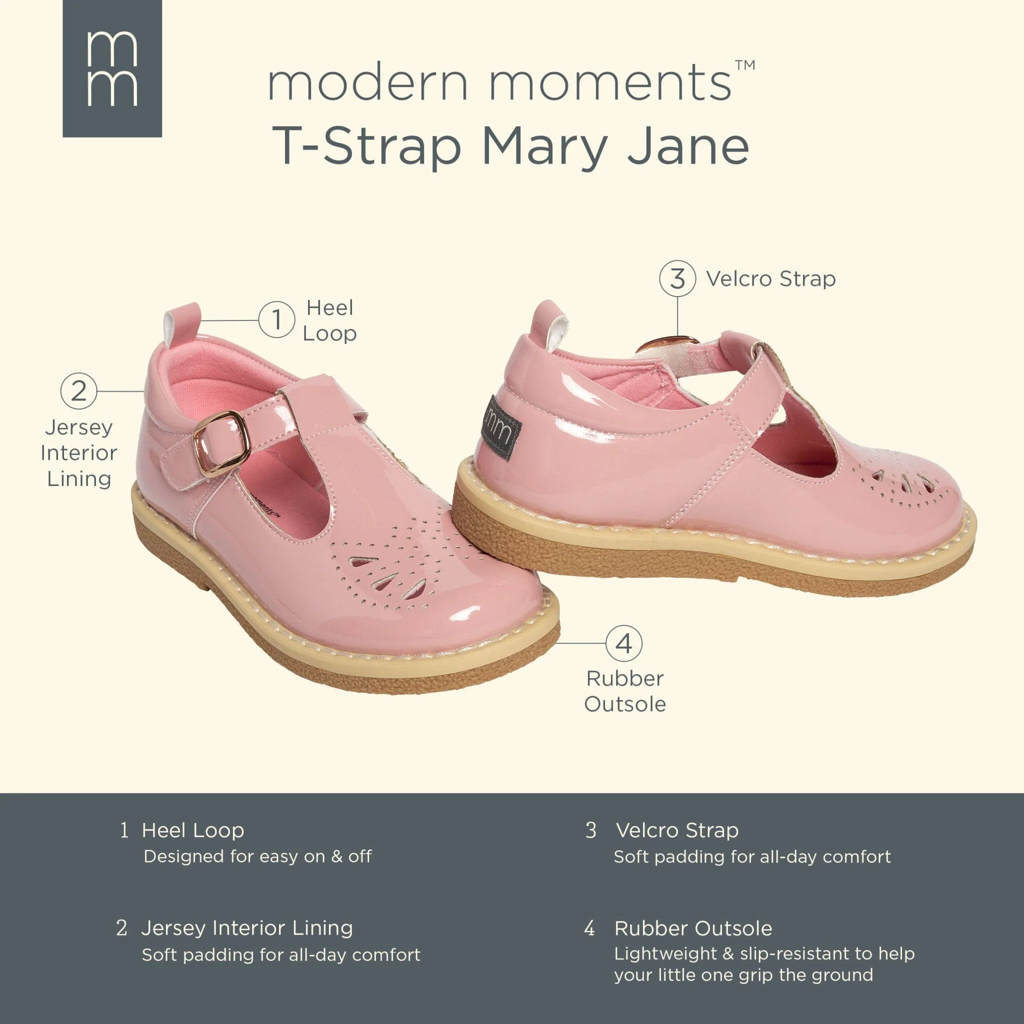 Infant & Toddler Girls Medium Pink Mary Jane Shoes - Image 7