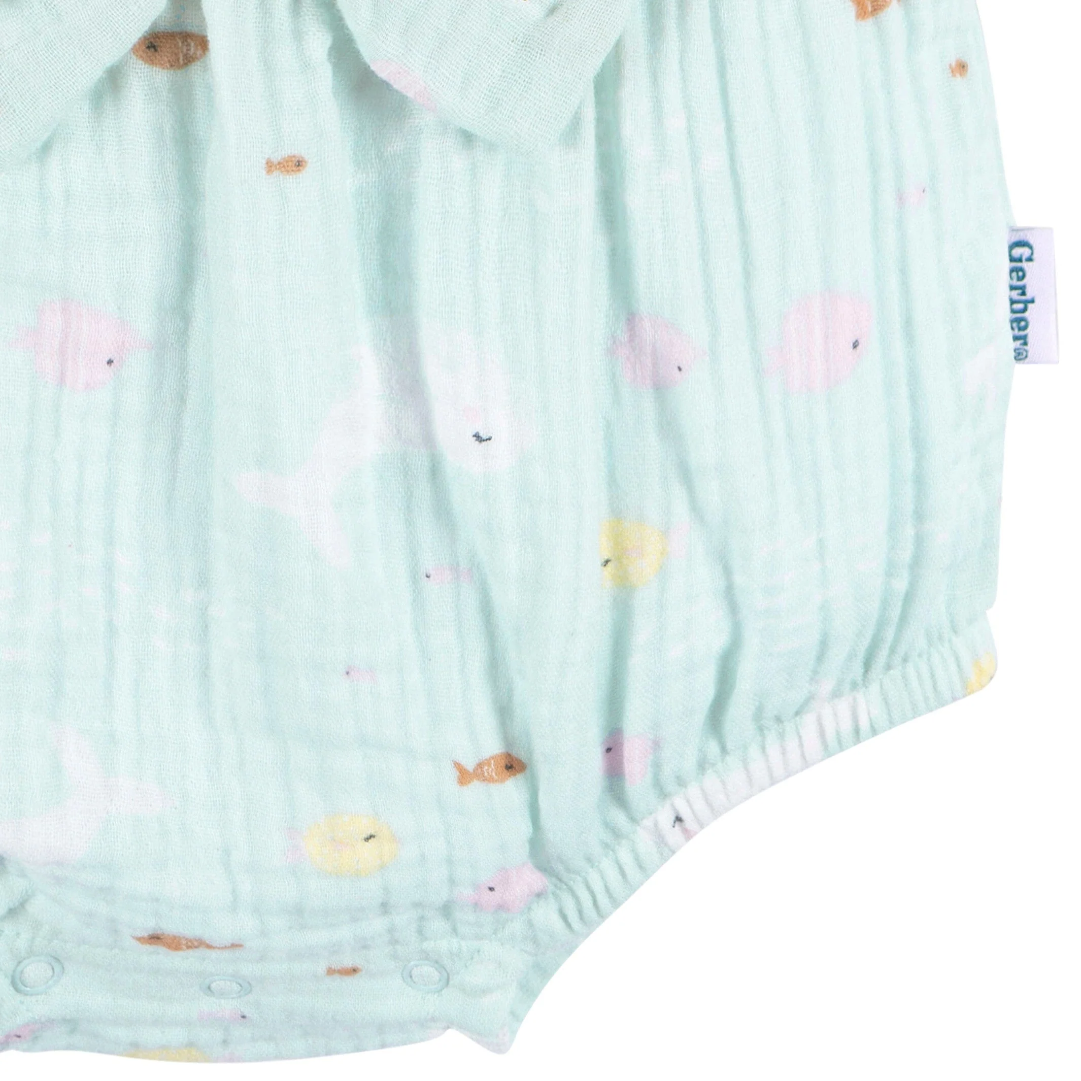 Baby Girls Ocean Bubble Romper - Image 5