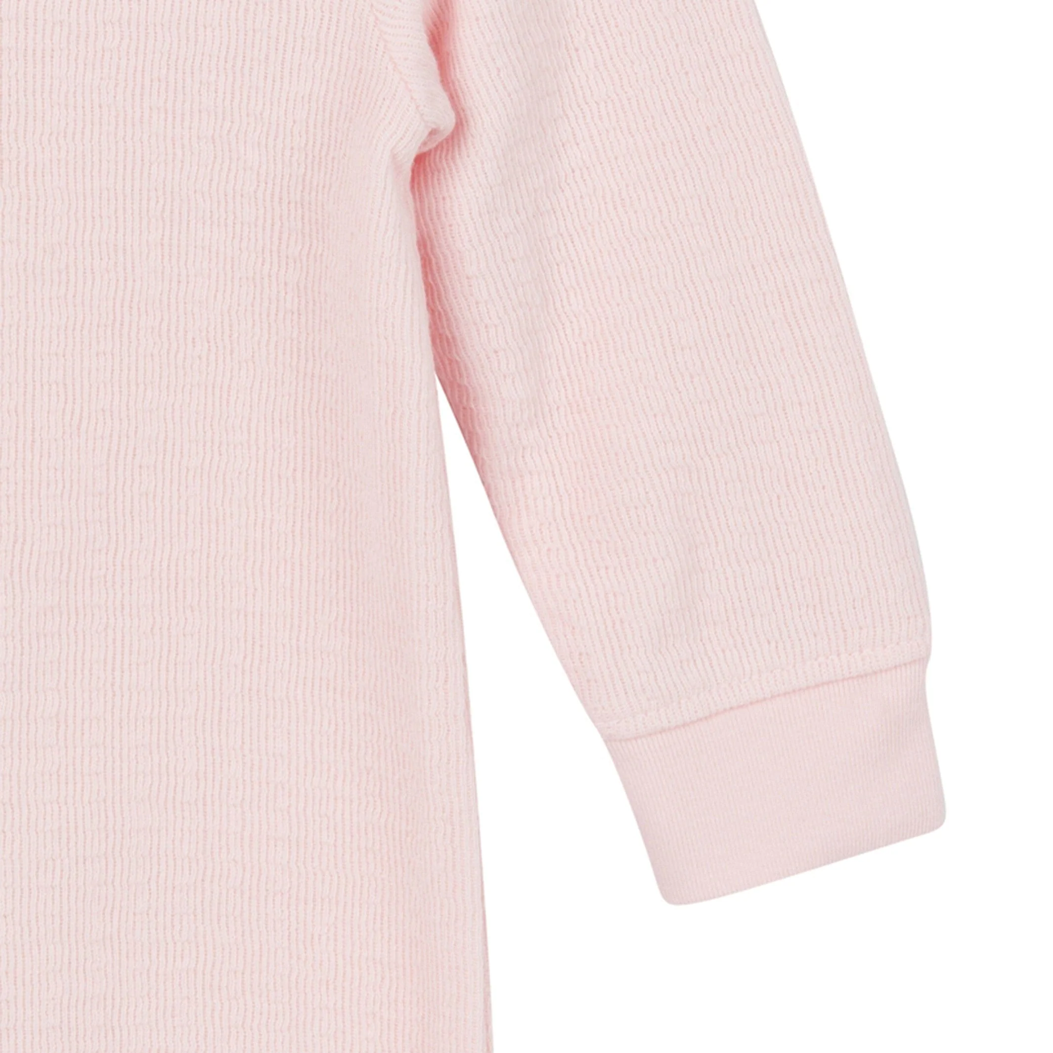 Baby Girls Pink Hooded Romper - Image 3