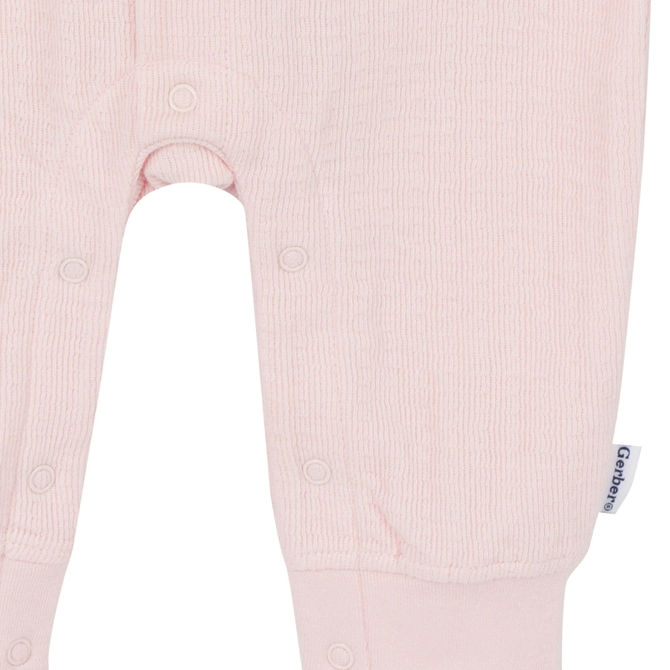 Baby Girls Pink Hooded Romper - Image 5