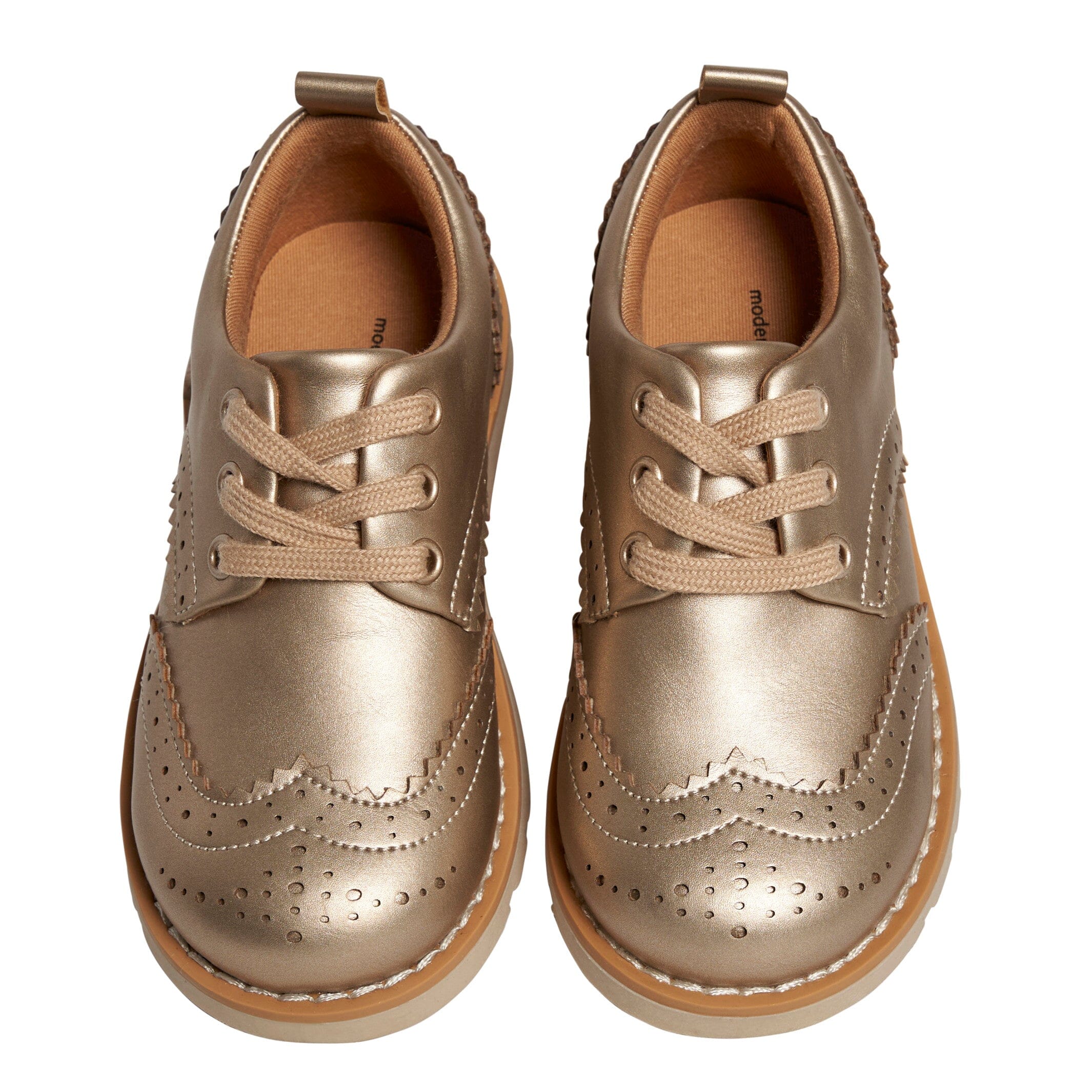 Infant & Toddler Girls Platinum Wingtip Oxfords - Image 4