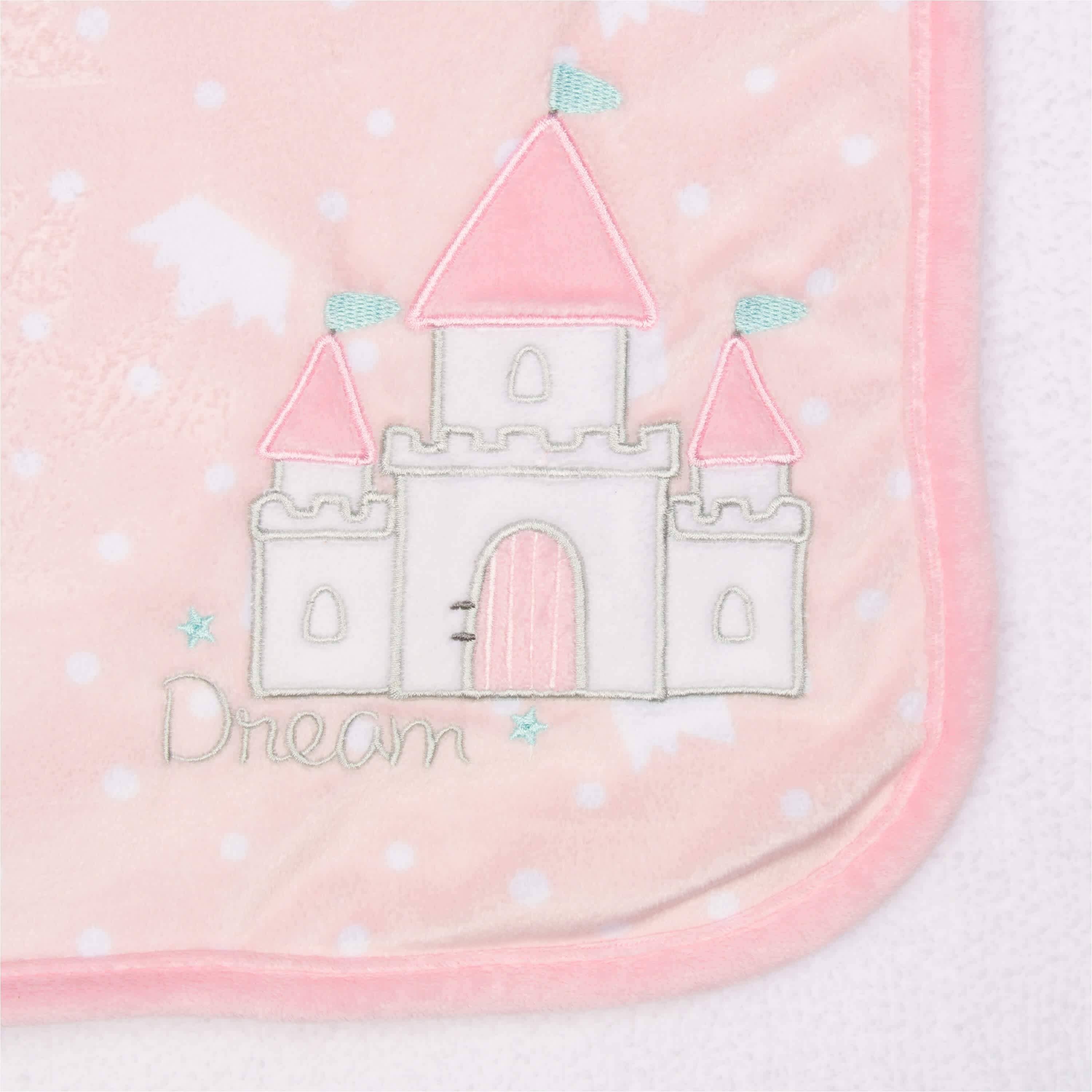 Girls Princess Castle Plush Blanket - Image 2