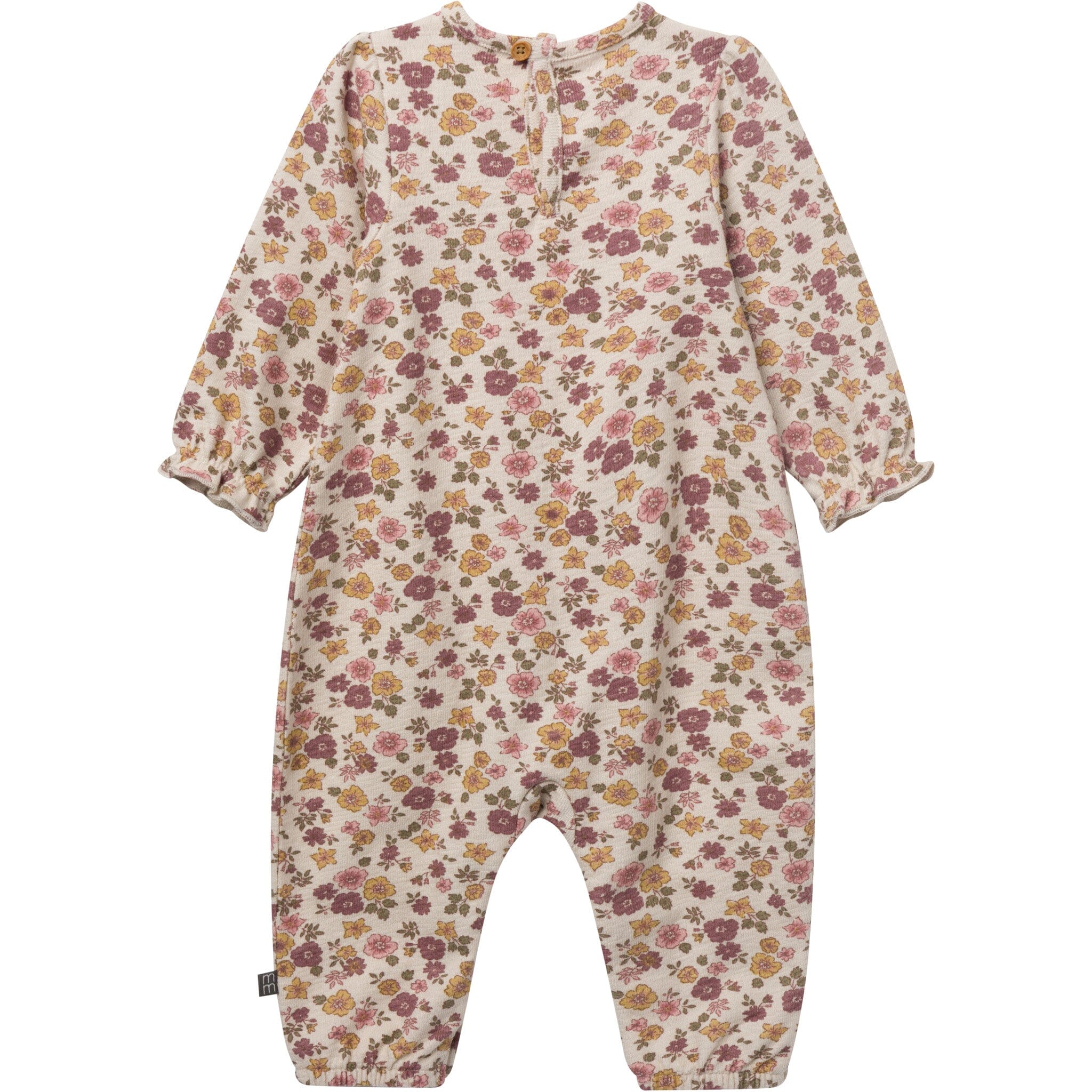 Baby Girls Rainy Day Floral Smocked Long Leg Romper - Image 5