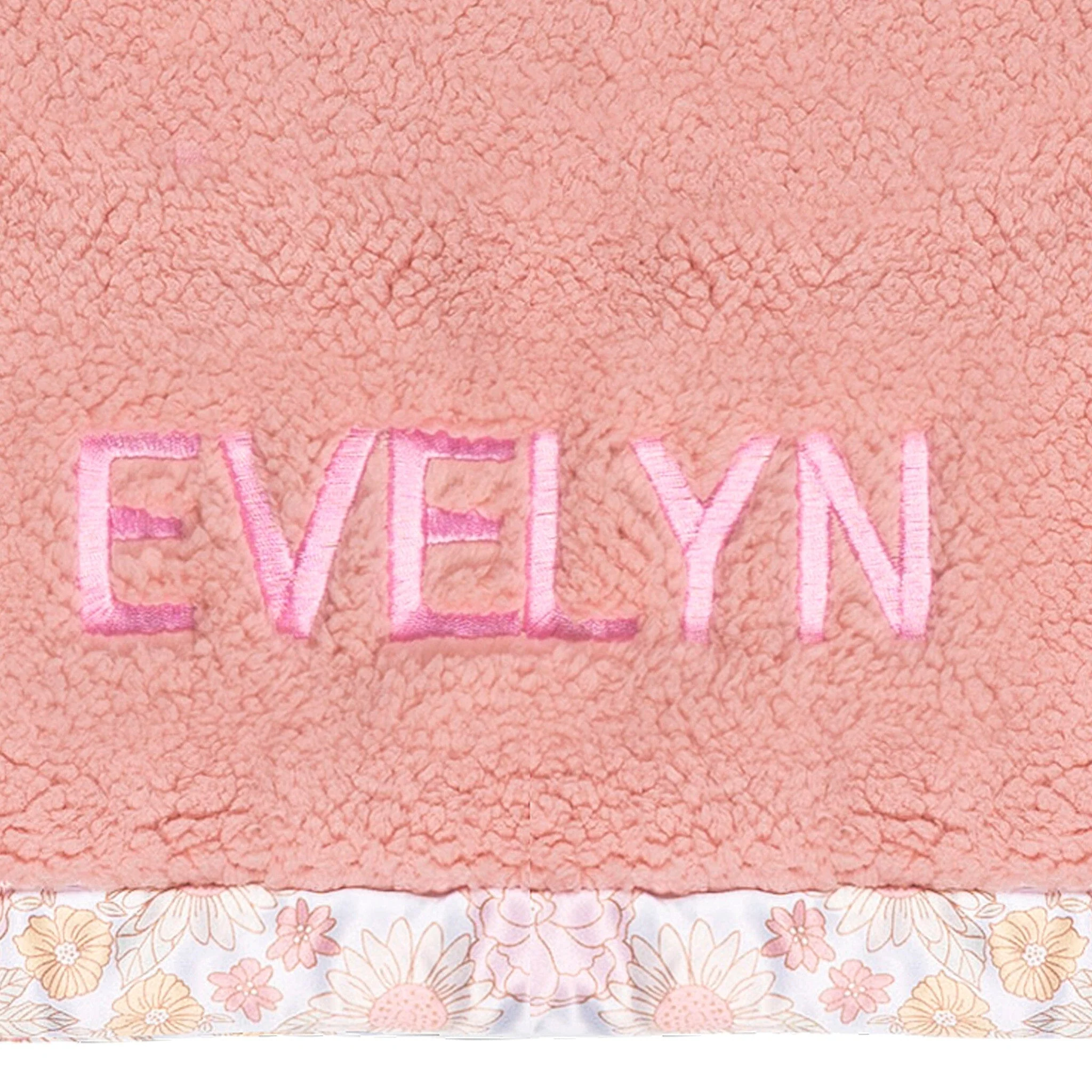 Embroidered Retro Floral Plush Blanket - Image 2