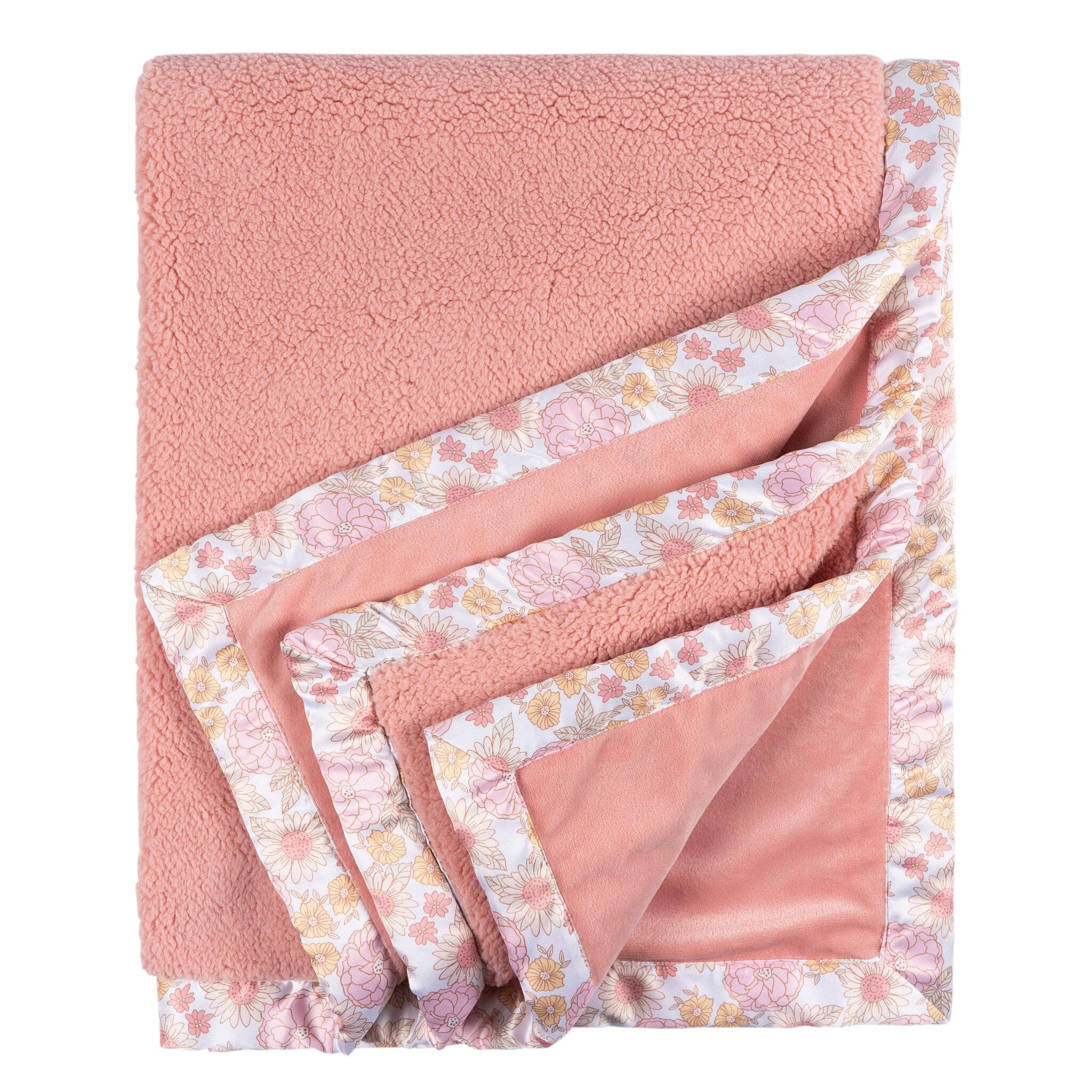 Embroidered Retro Floral Plush Blanket - Image 6