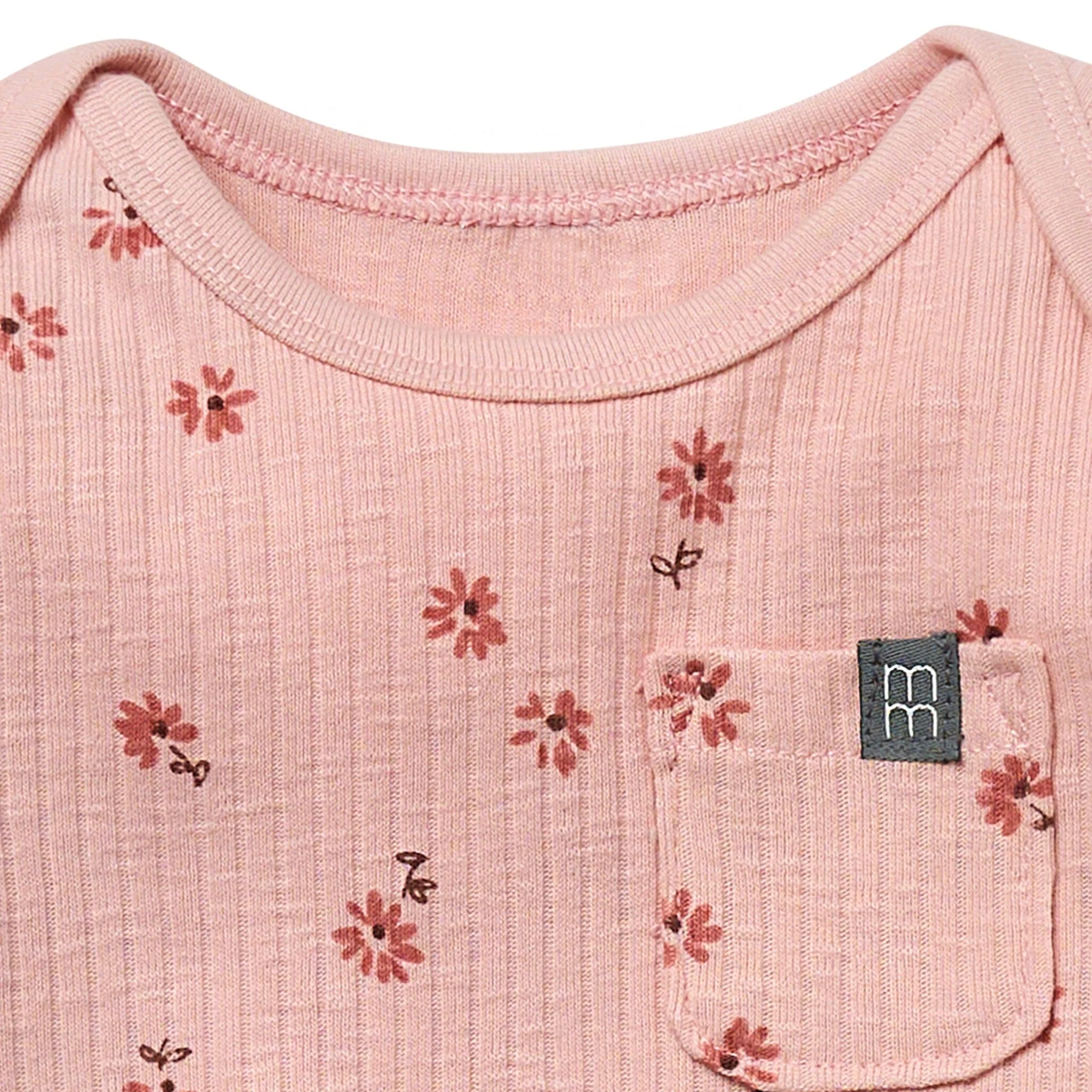 Baby Girls Rose Flower Short Sleeve Bodysuit - Image 4