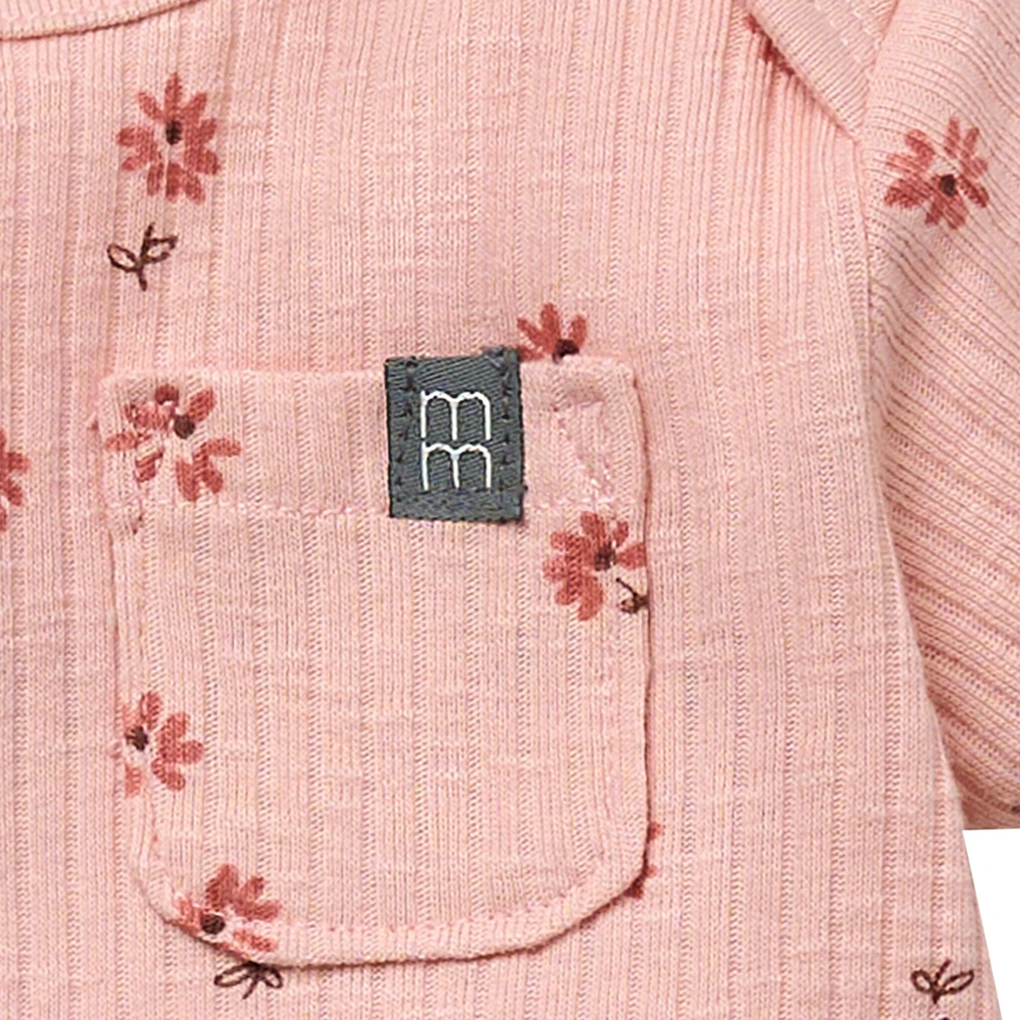 Baby Girls Rose Flower Short Sleeve Bodysuit - Image 5