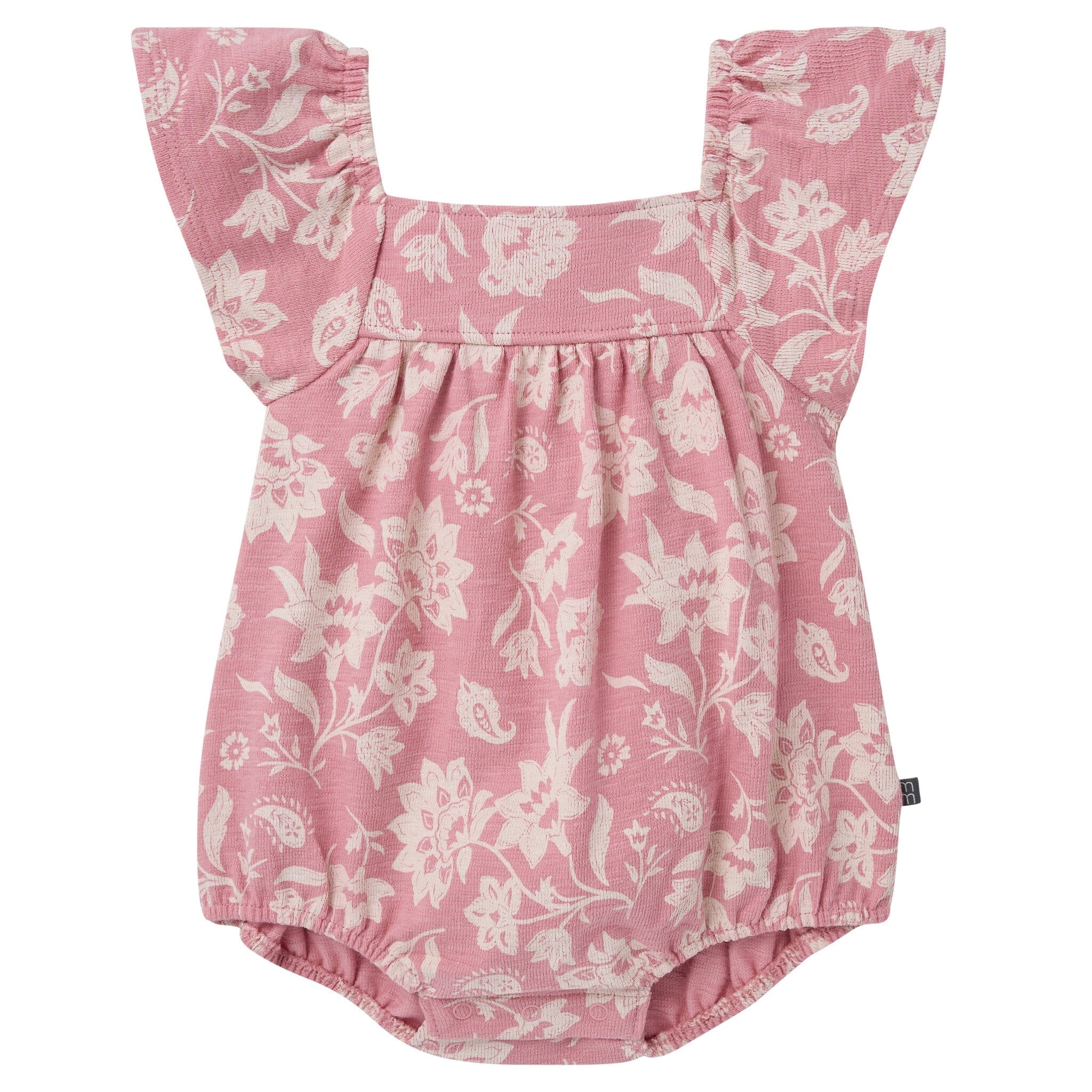 Baby Girls Rose Paisley Bubble Romper
