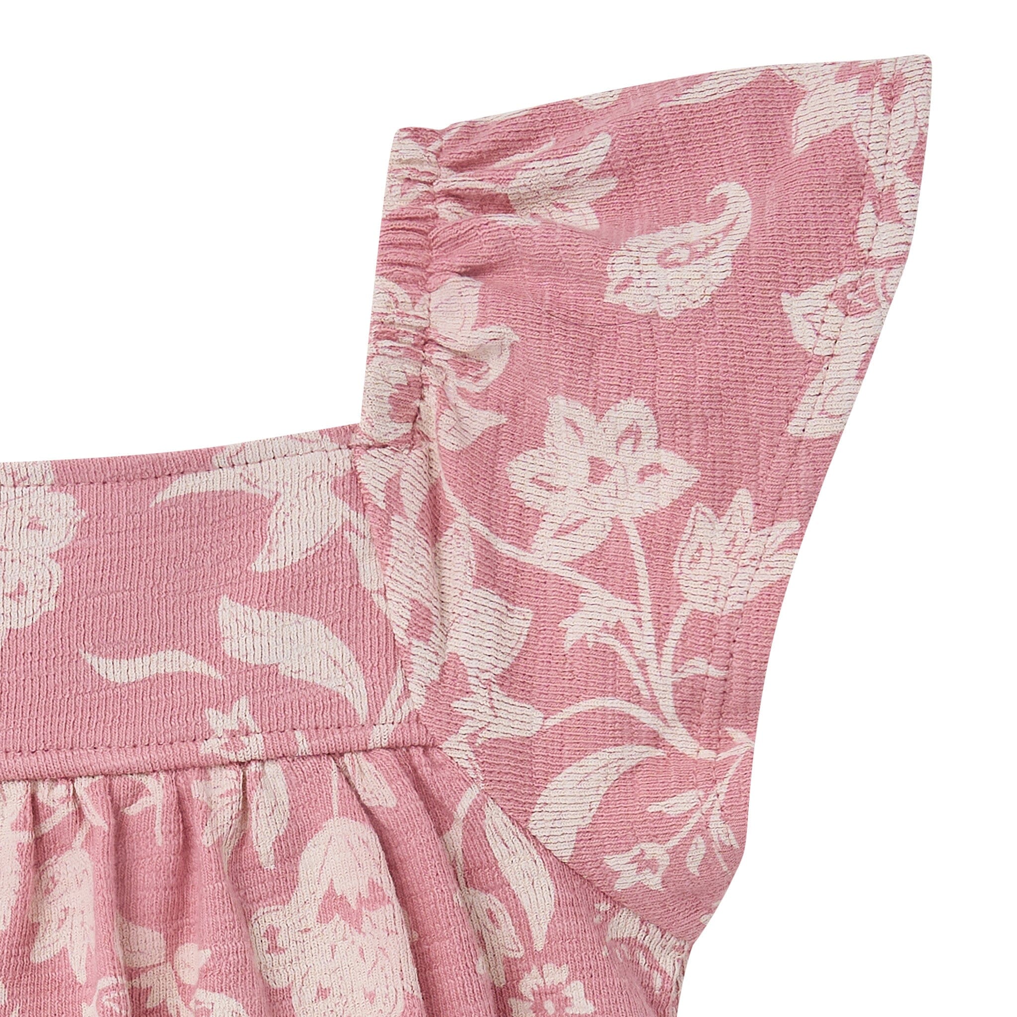 Baby Girls Rose Paisley Bubble Romper - Image 3