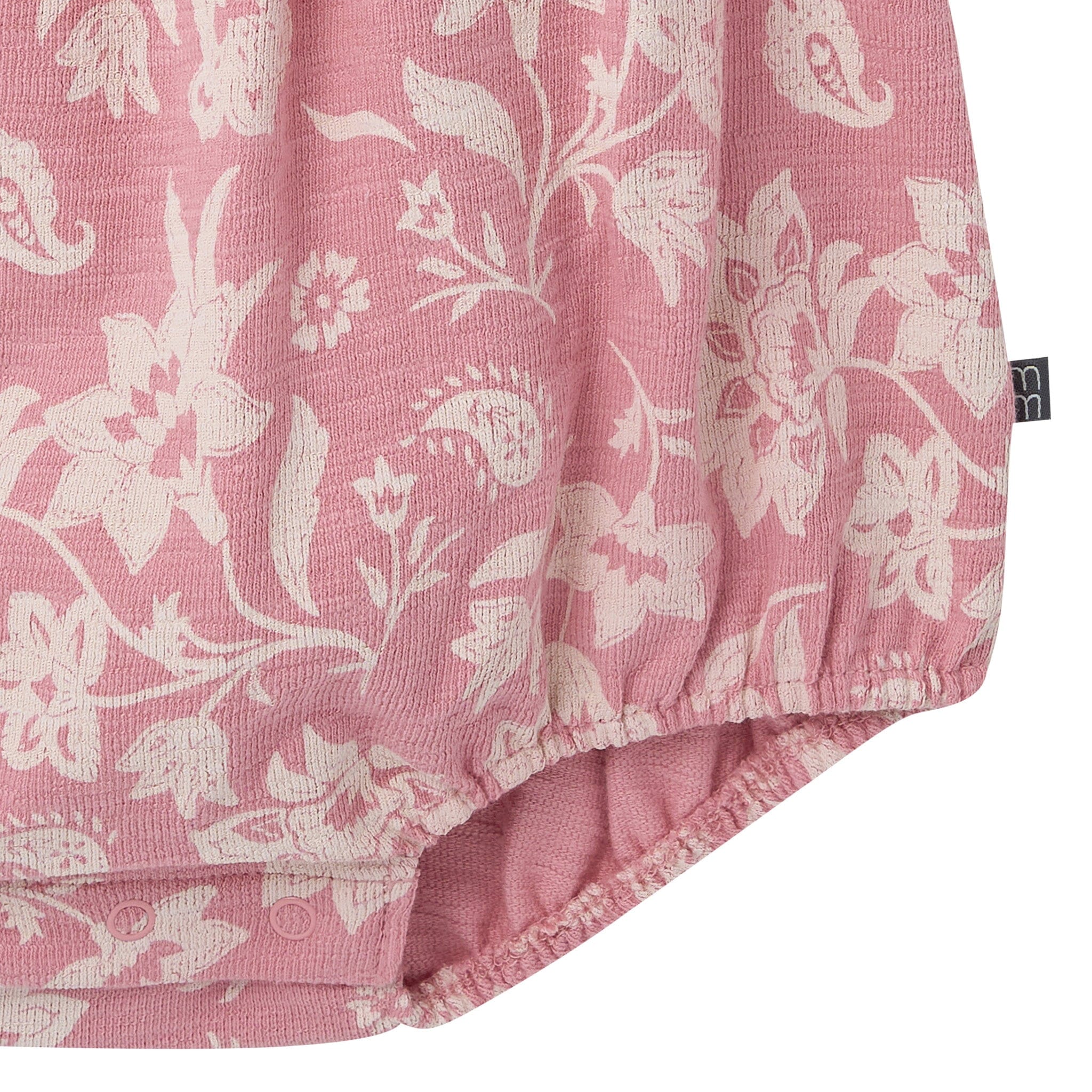 Baby Girls Rose Paisley Bubble Romper - Image 4