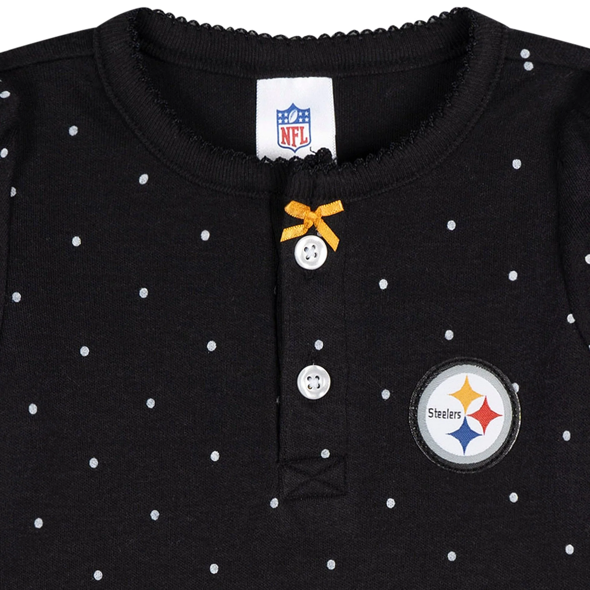 Baby Girls Pittsburgh Steelers Romper - Image 2