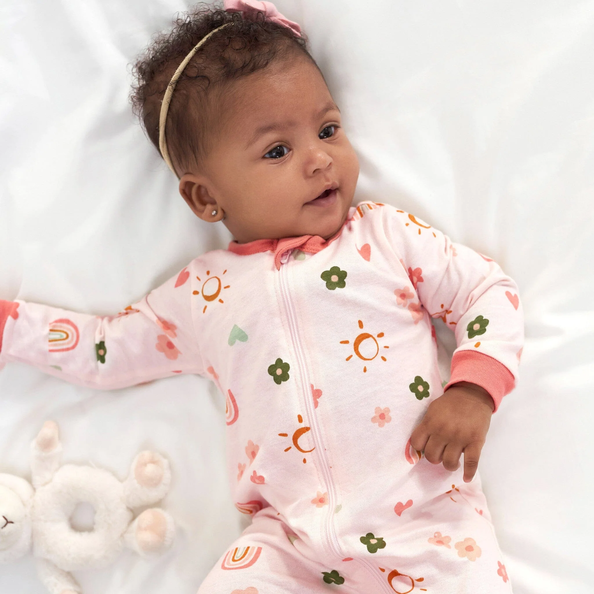 Baby Girls Sunshine & Rainbows Sleep 'N Play - Image 2