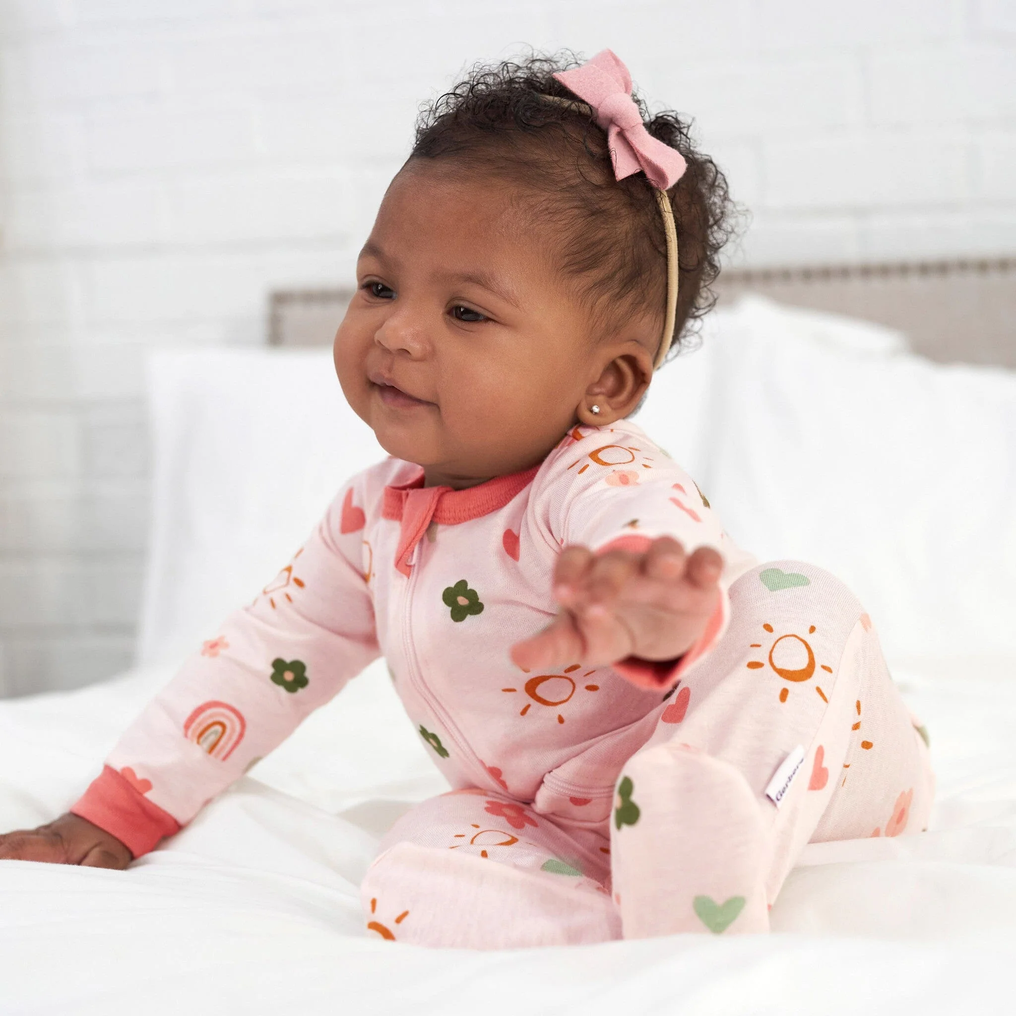 Baby Girls Sunshine & Rainbows Sleep 'N Play - Image 3