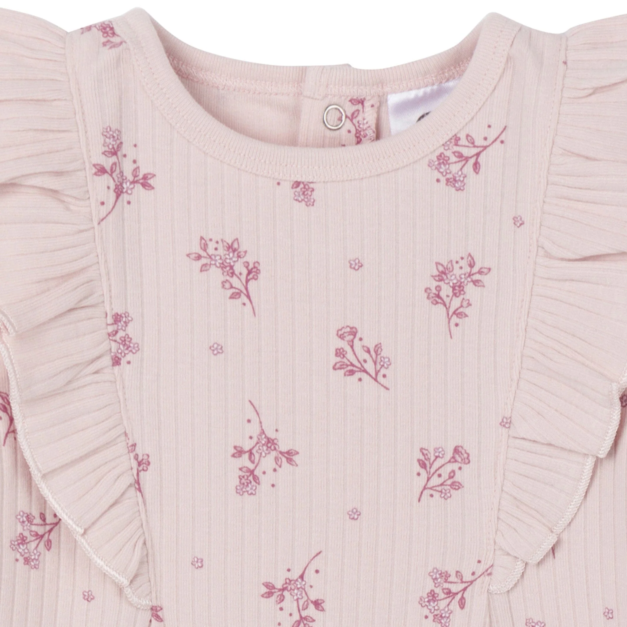 Baby Girls Tossed Flowers Romper - Image 4