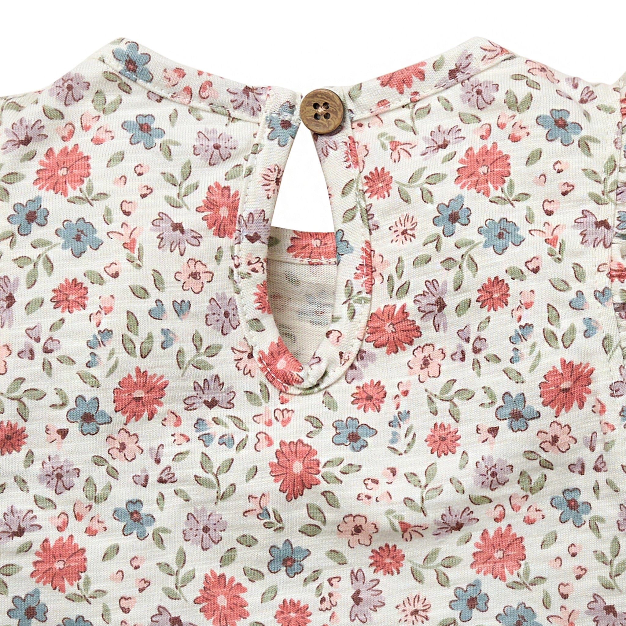 Baby Girls Garden Ruffle Sleeve Top - Image 5