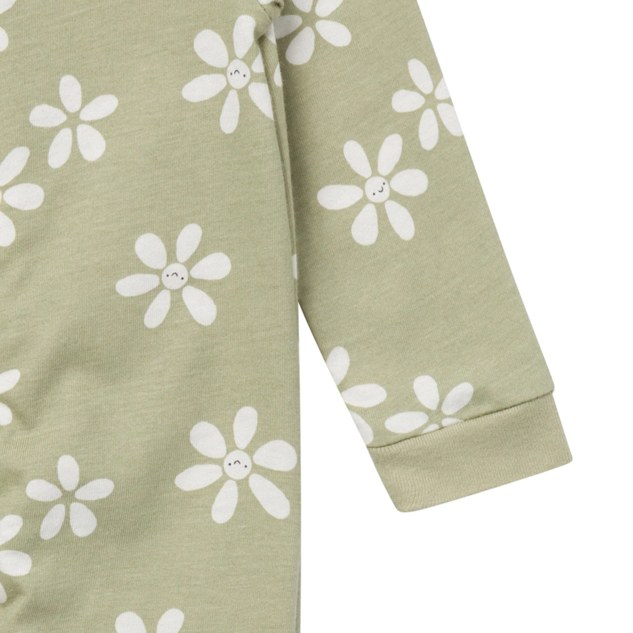 Baby Girls White Flowers Sleep 'N Play - Image 5