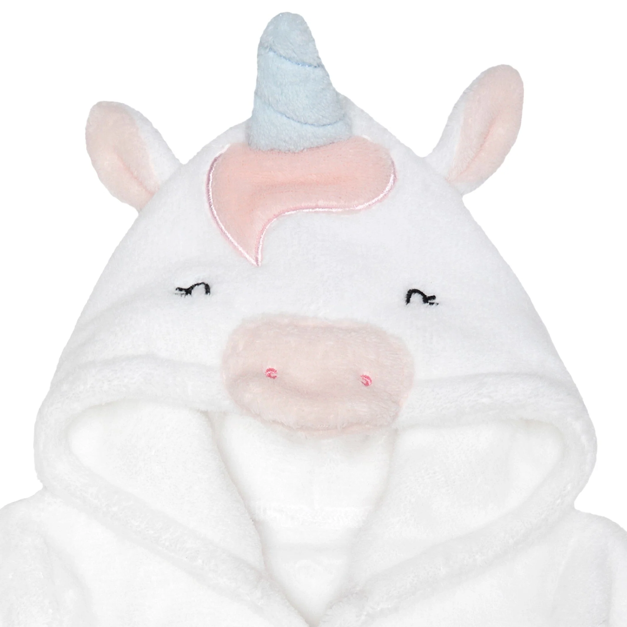 Embroidered Baby Girls Unicorn Robe - Image 5