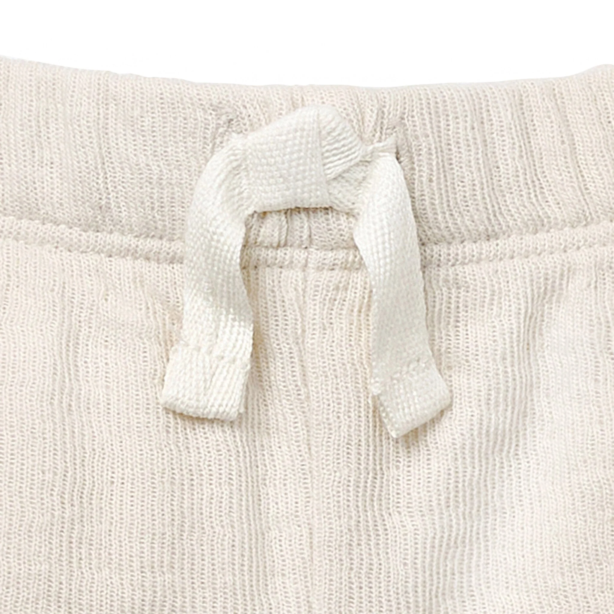 Baby Neutral Beige Cuffed Shorts - Image 2